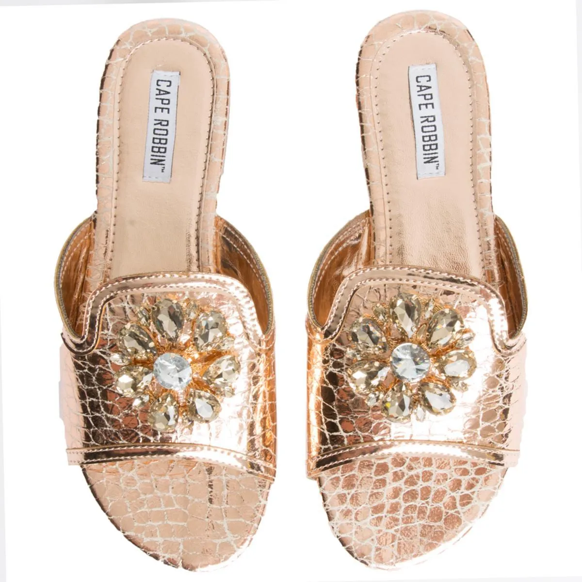 Cape Robbin Leela-10 Rose Gold Sandals rose gold