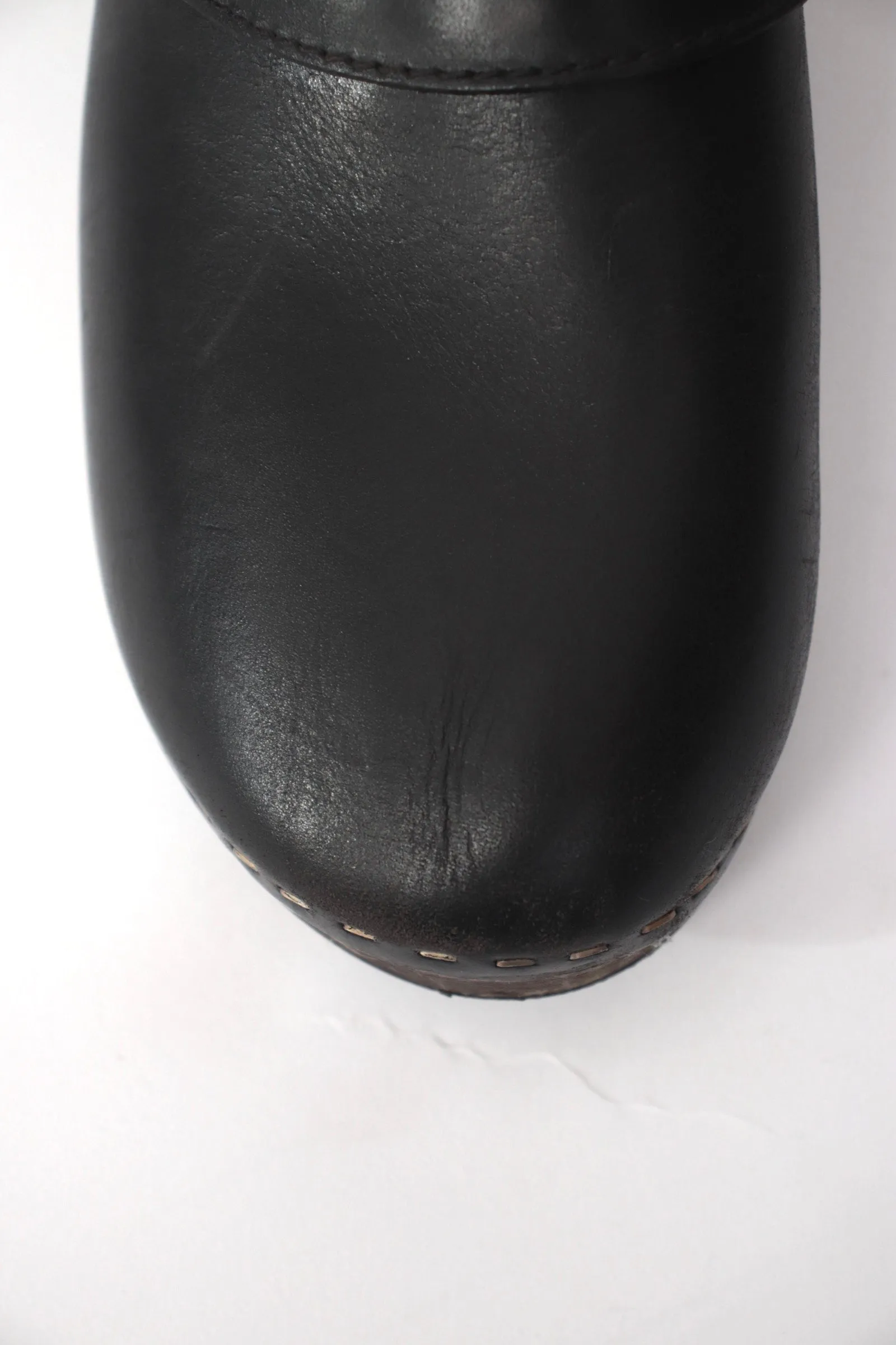 Celine Leather Horse-Bit Clogs