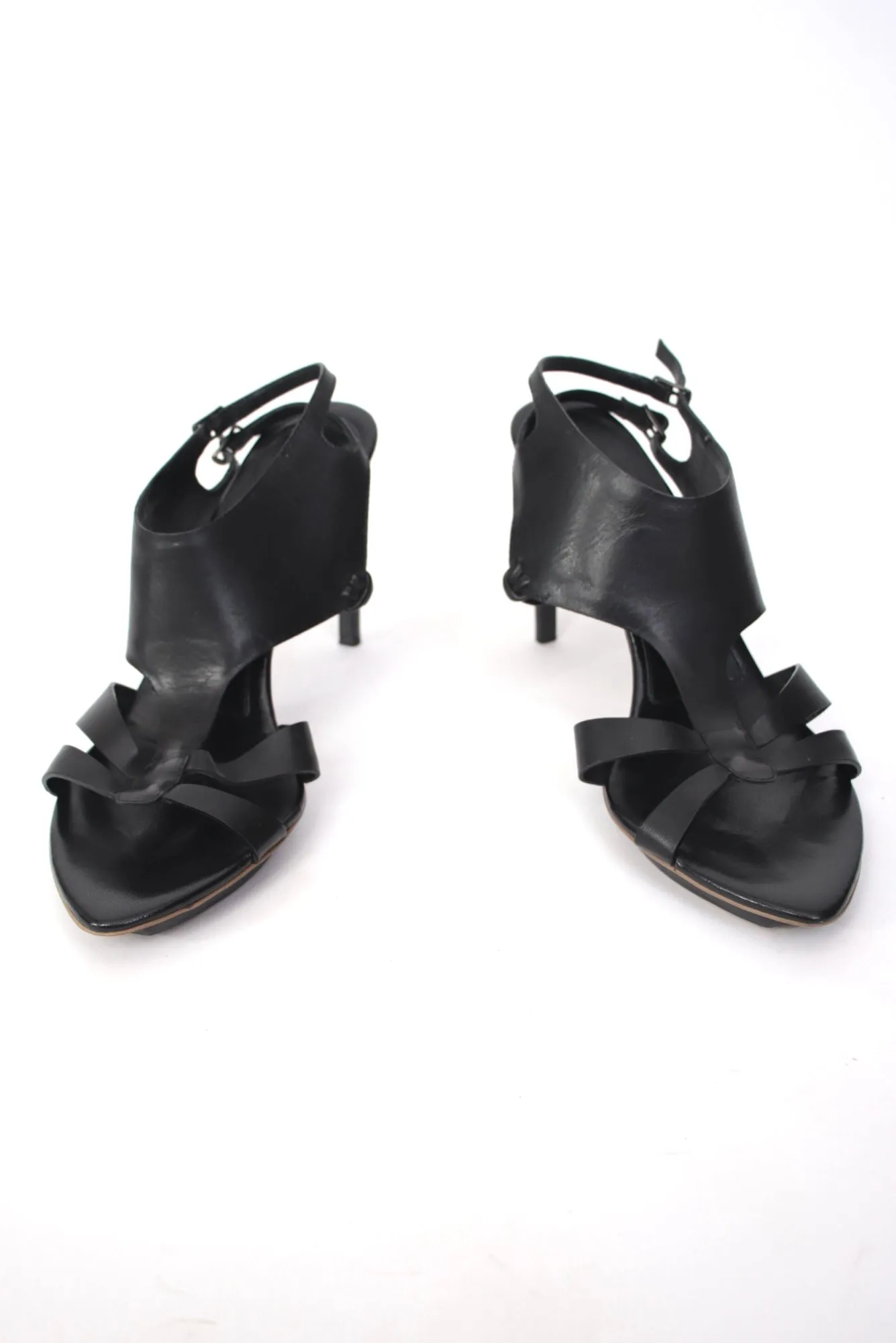 Celine Leather Horse-Bit Clogs