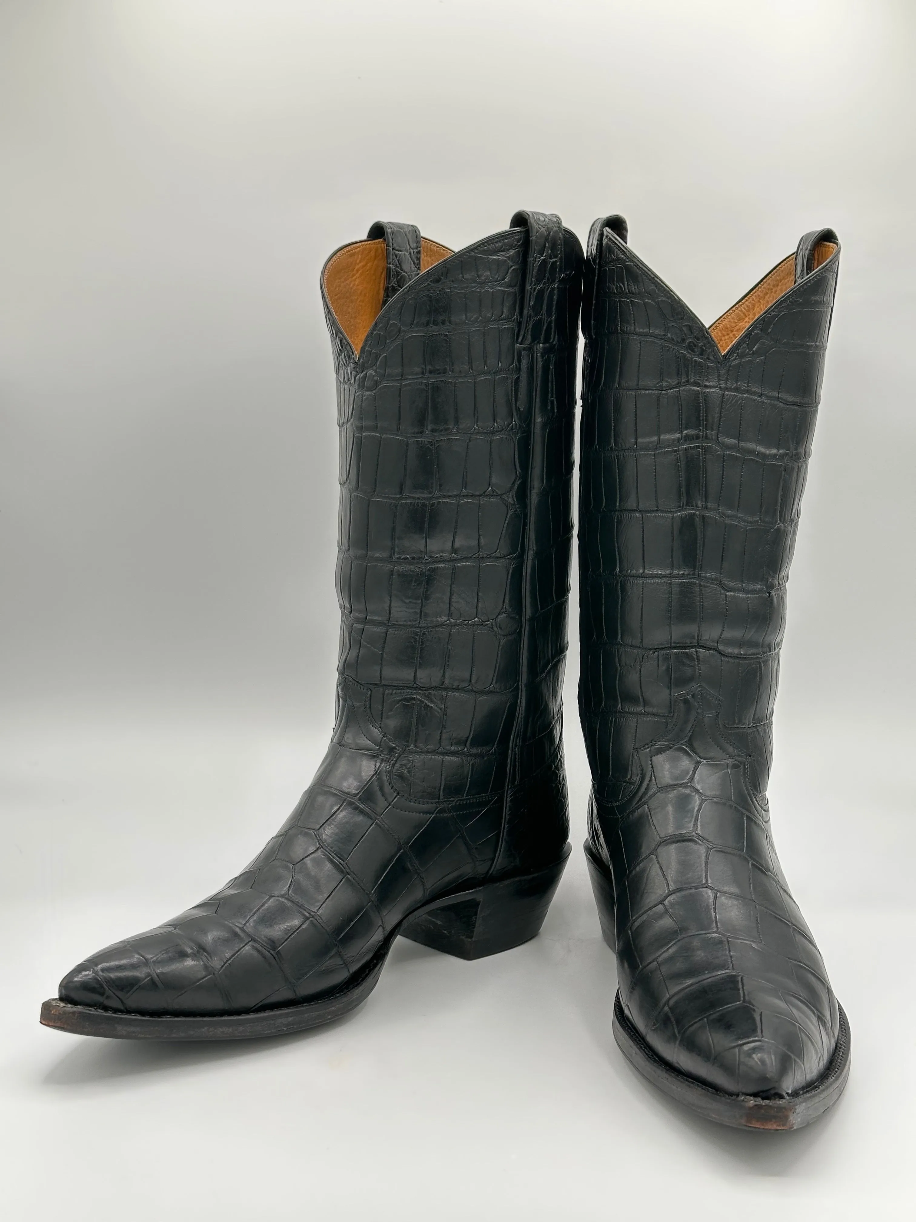 Champion Attitude Full Nile Crocodile Boots size 10.5 D