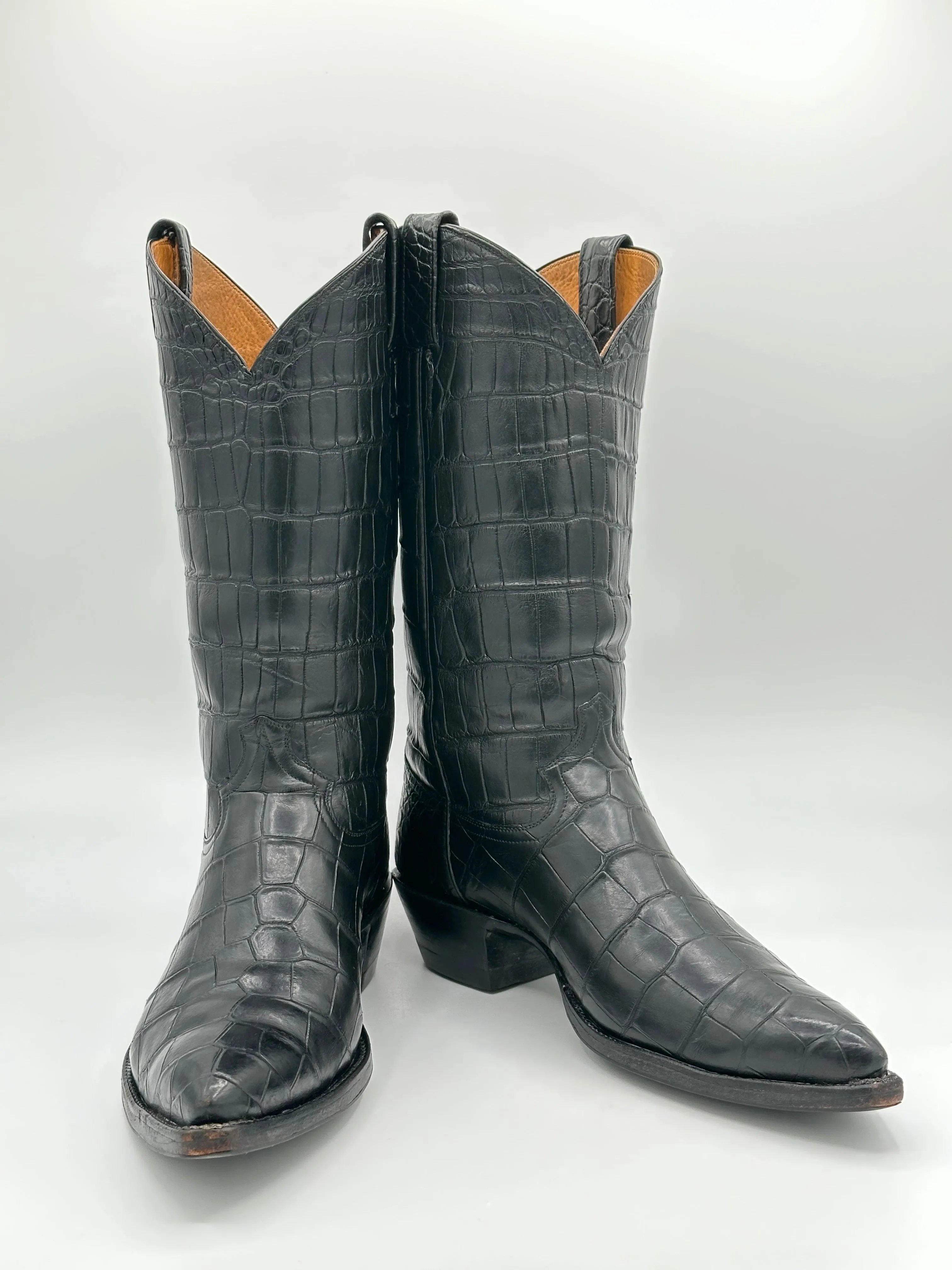 Champion Attitude Full Nile Crocodile Boots size 10.5 D