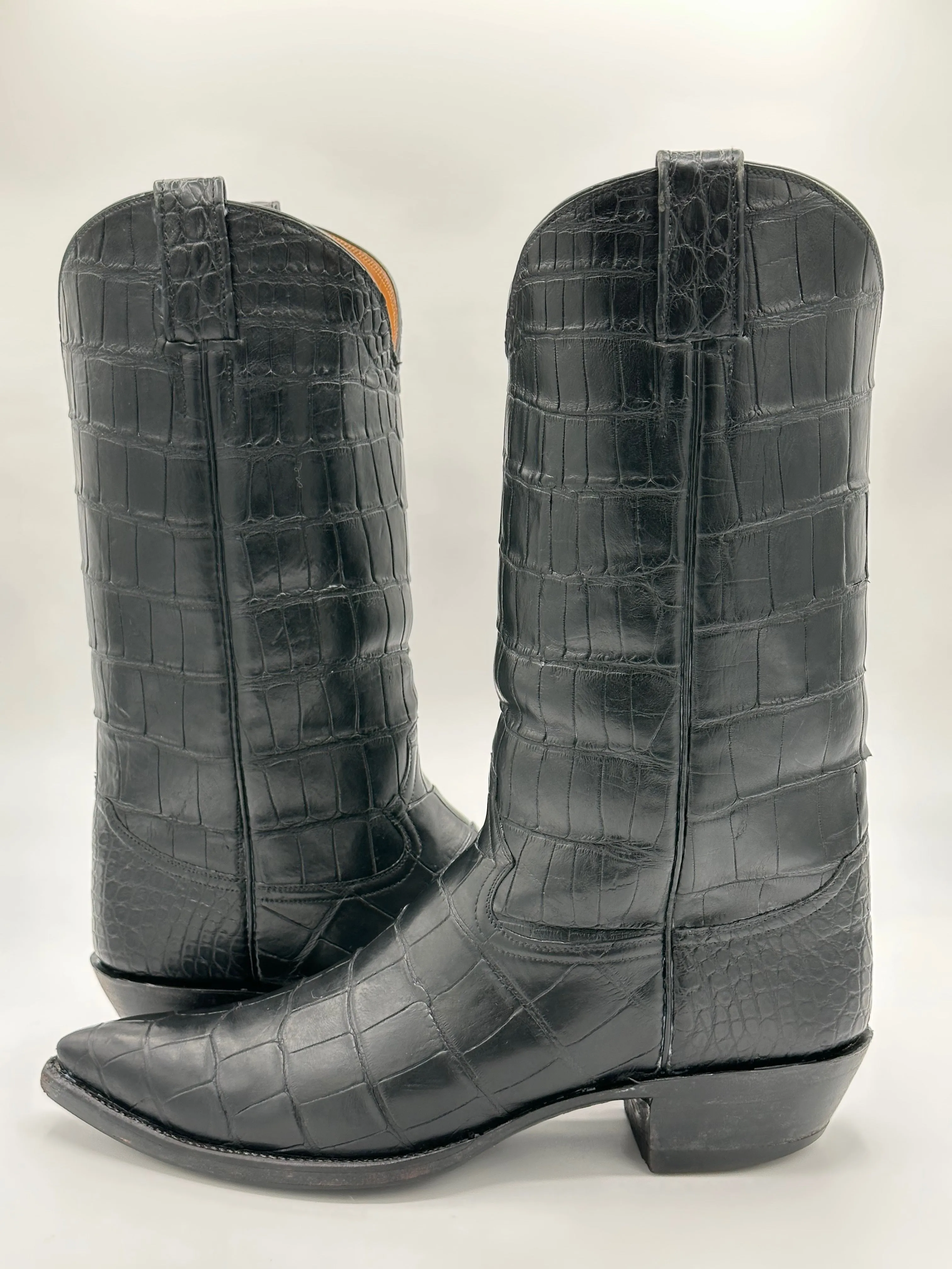 Champion Attitude Full Nile Crocodile Boots size 10.5 D