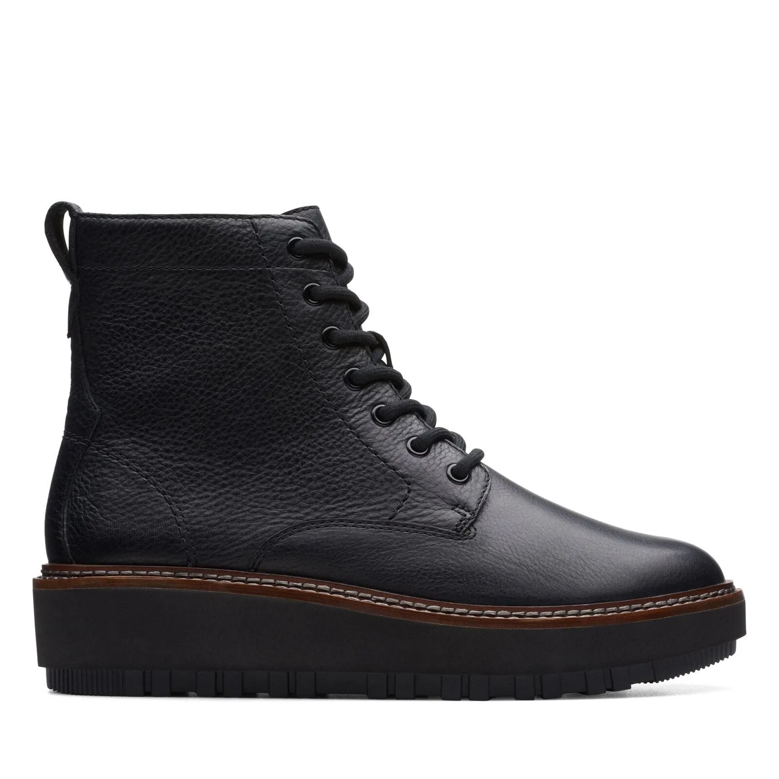 Clarks Women's Orianna W Lace Black Leather 26174798