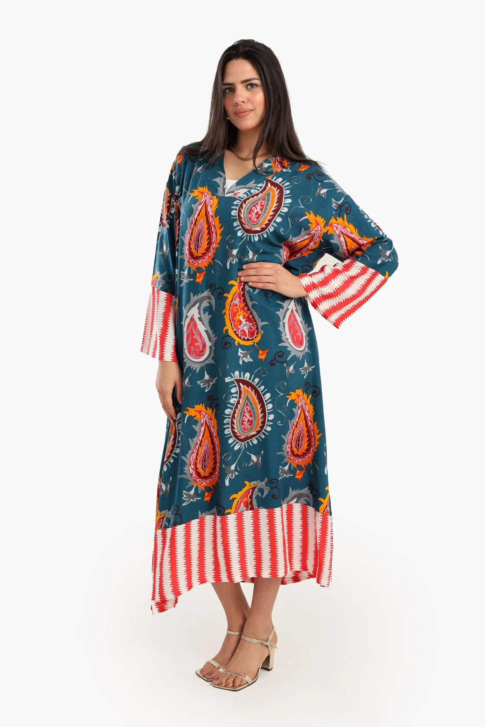 Colored Viscose Abaya