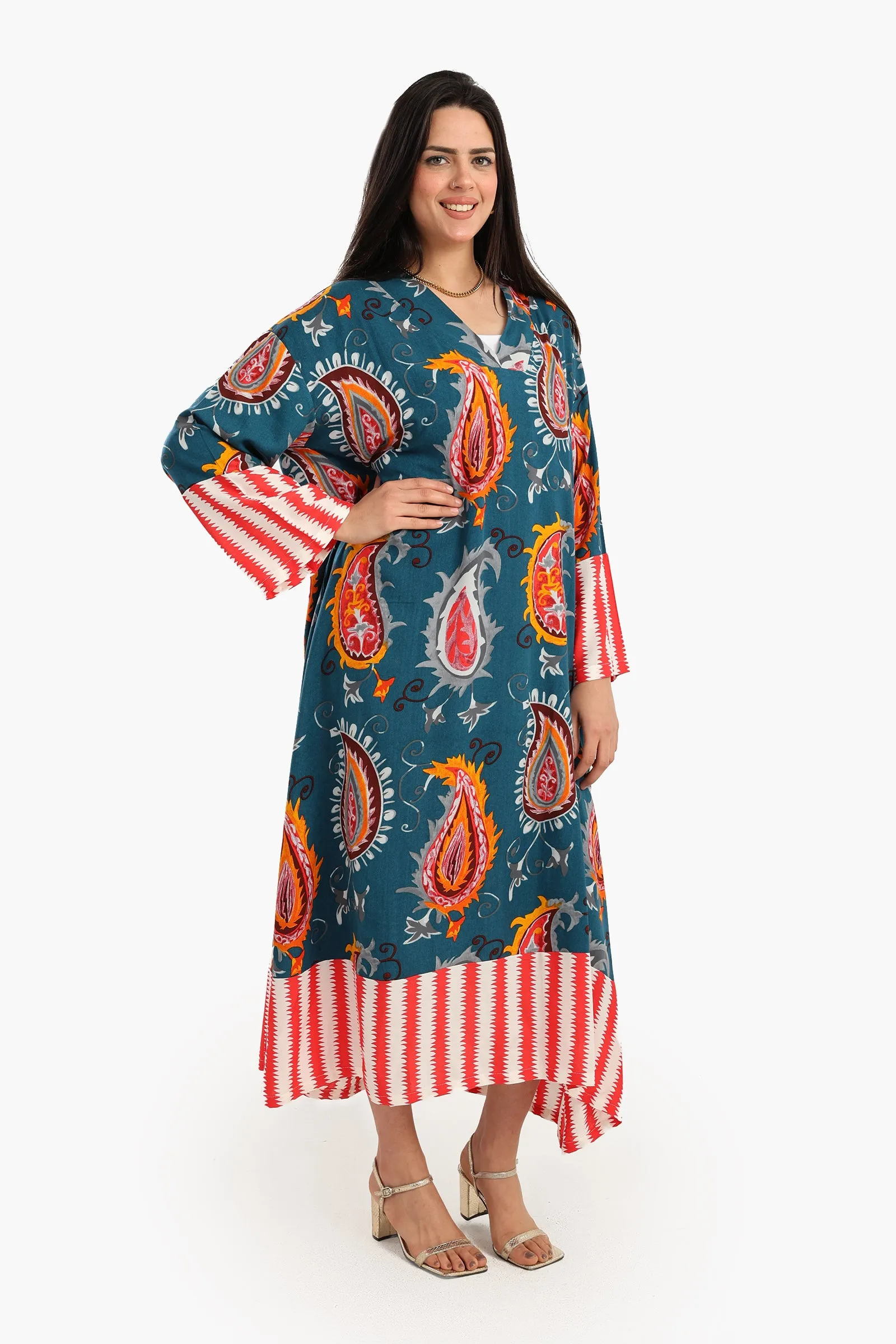 Colored Viscose Abaya