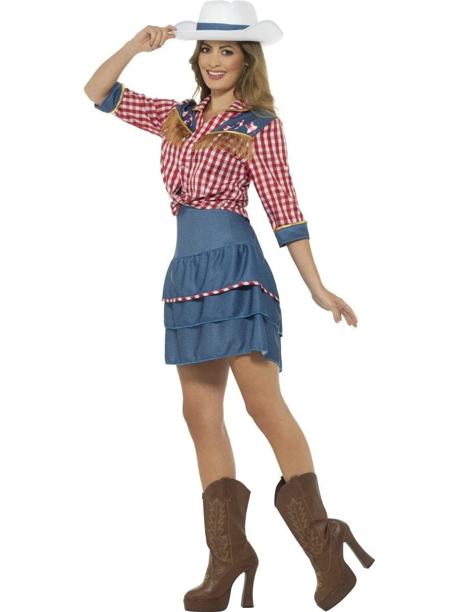 Country and Western Rodeo Doll Cowgirl Adult Costume