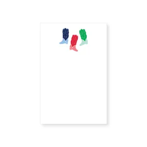 Cowboy Boots Notepad // 100 sheet chubby
