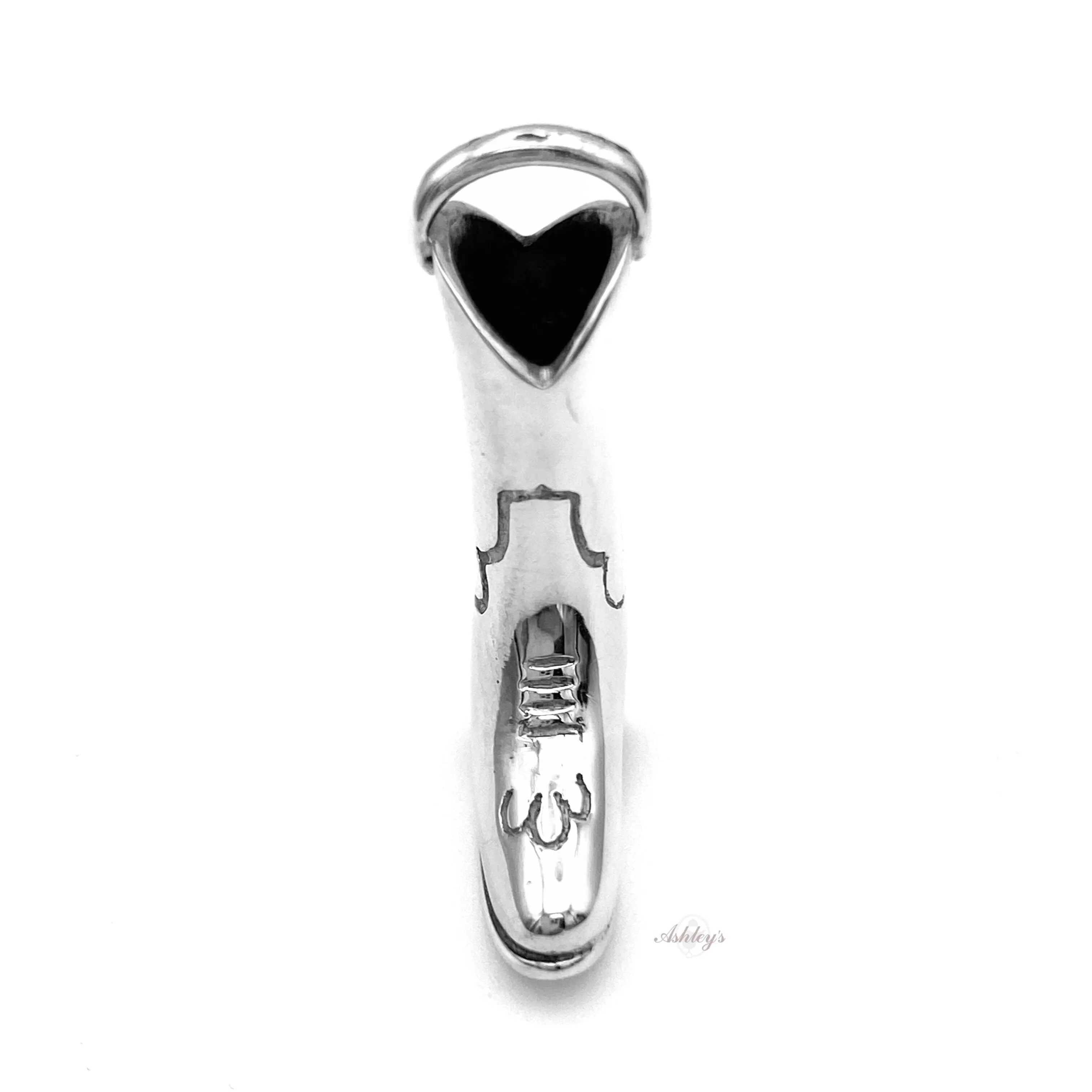 Cowboy Western Boot Pendant, Sterling Silver