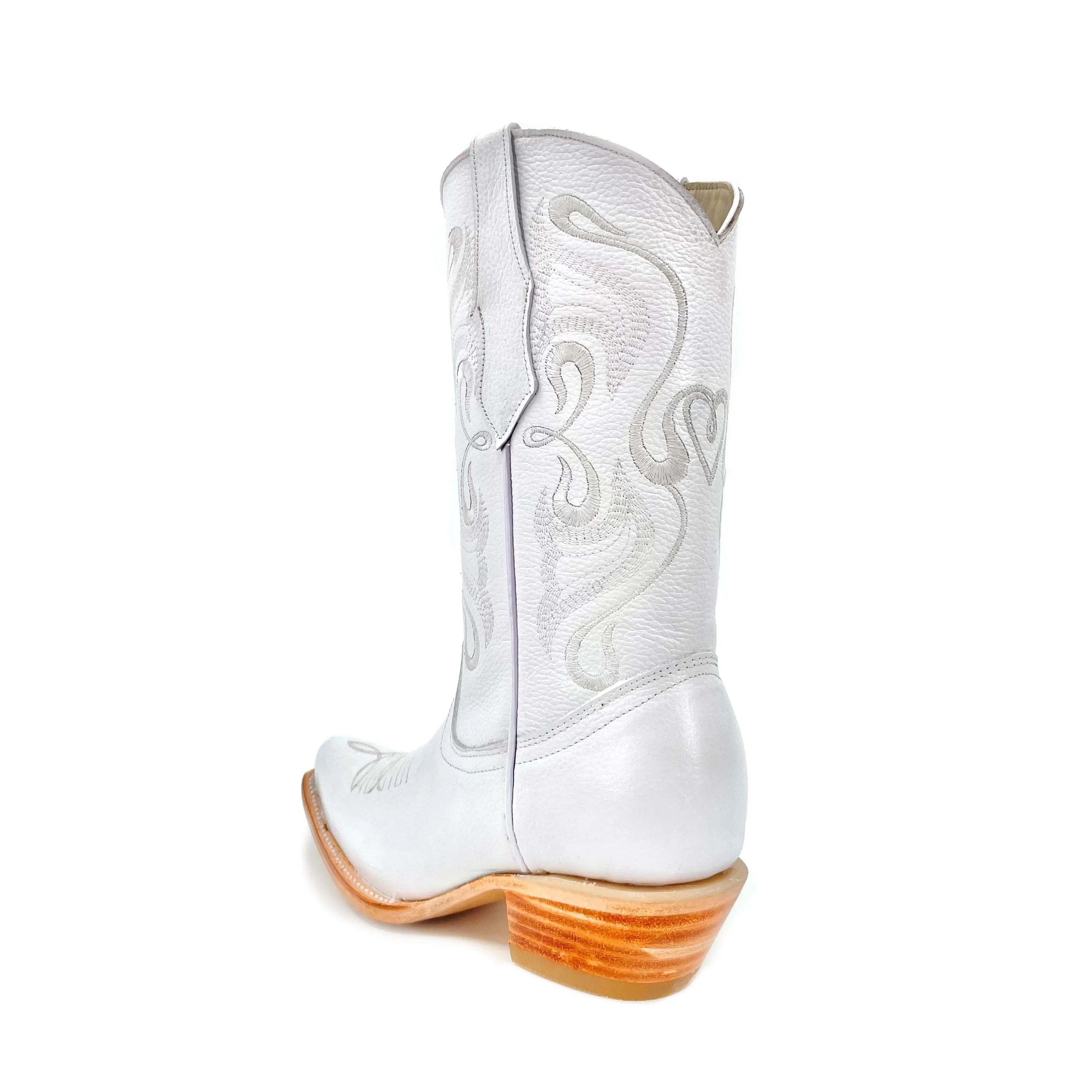 Cowgirl White Boots - Matilde