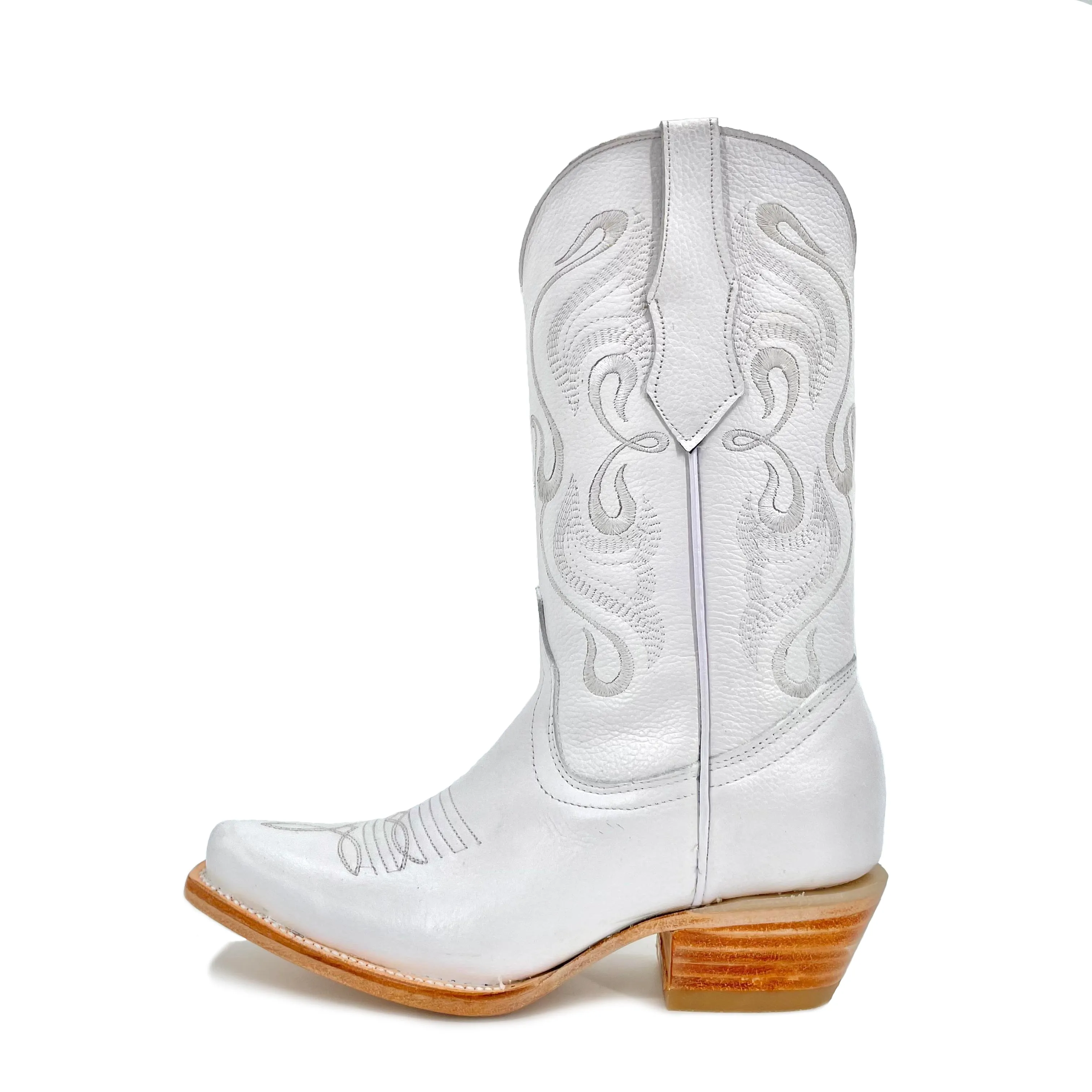 Cowgirl White Boots - Matilde