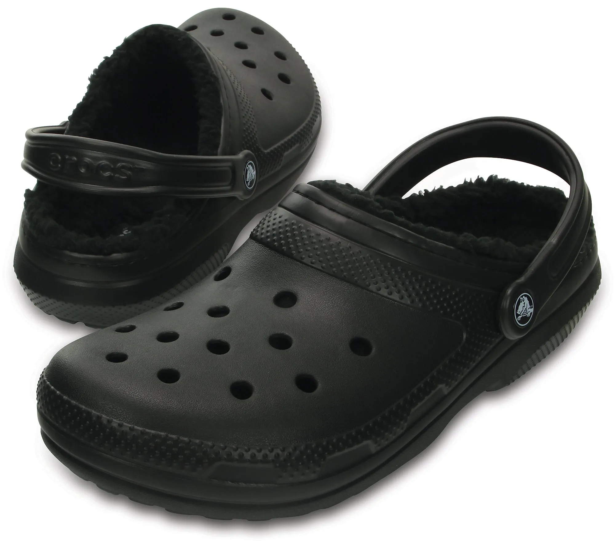 Crocs Adults Unisex Classic Lined Clogs In Black