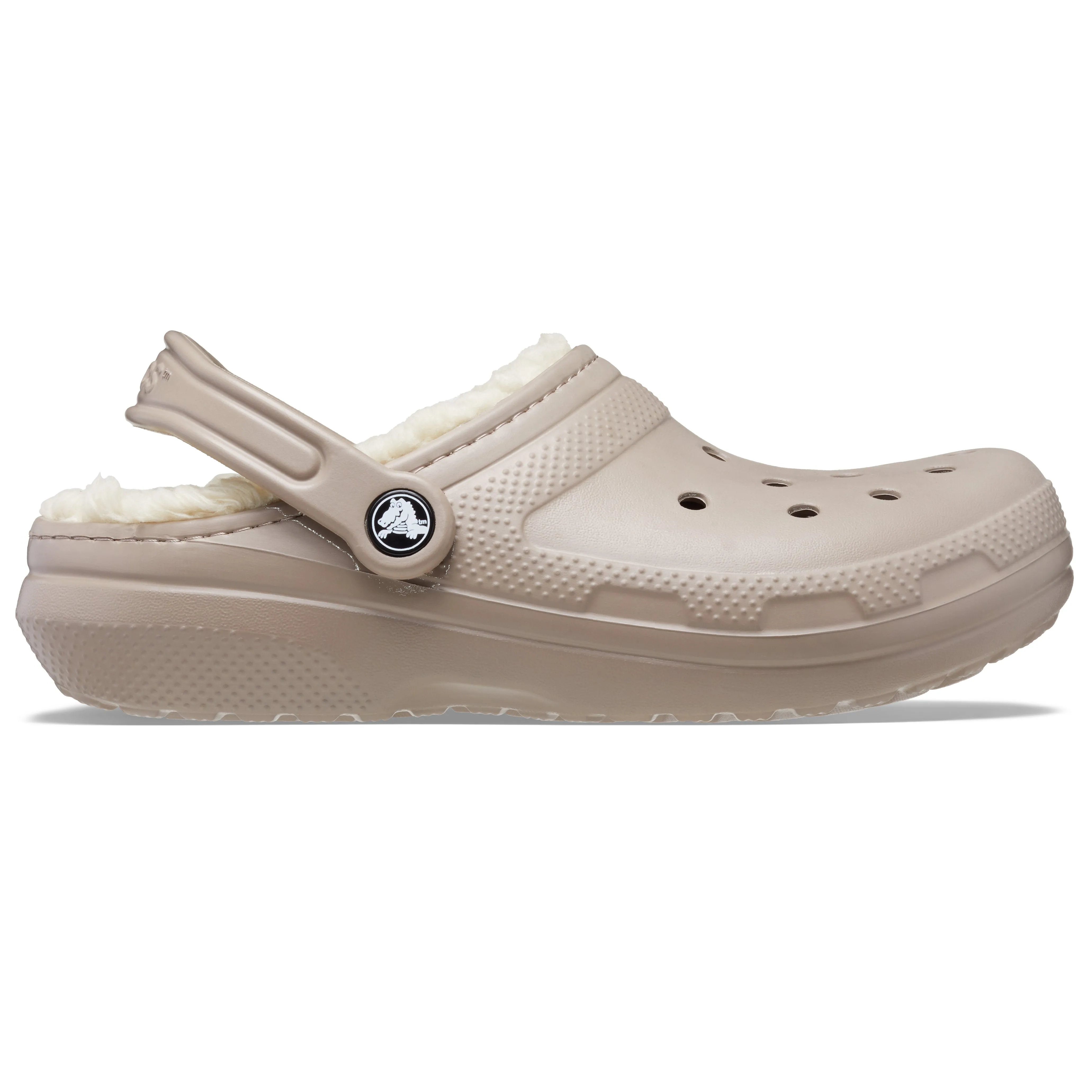 Crocs Adults Unisex Classic Lined Clogs In Mushroom/Bone