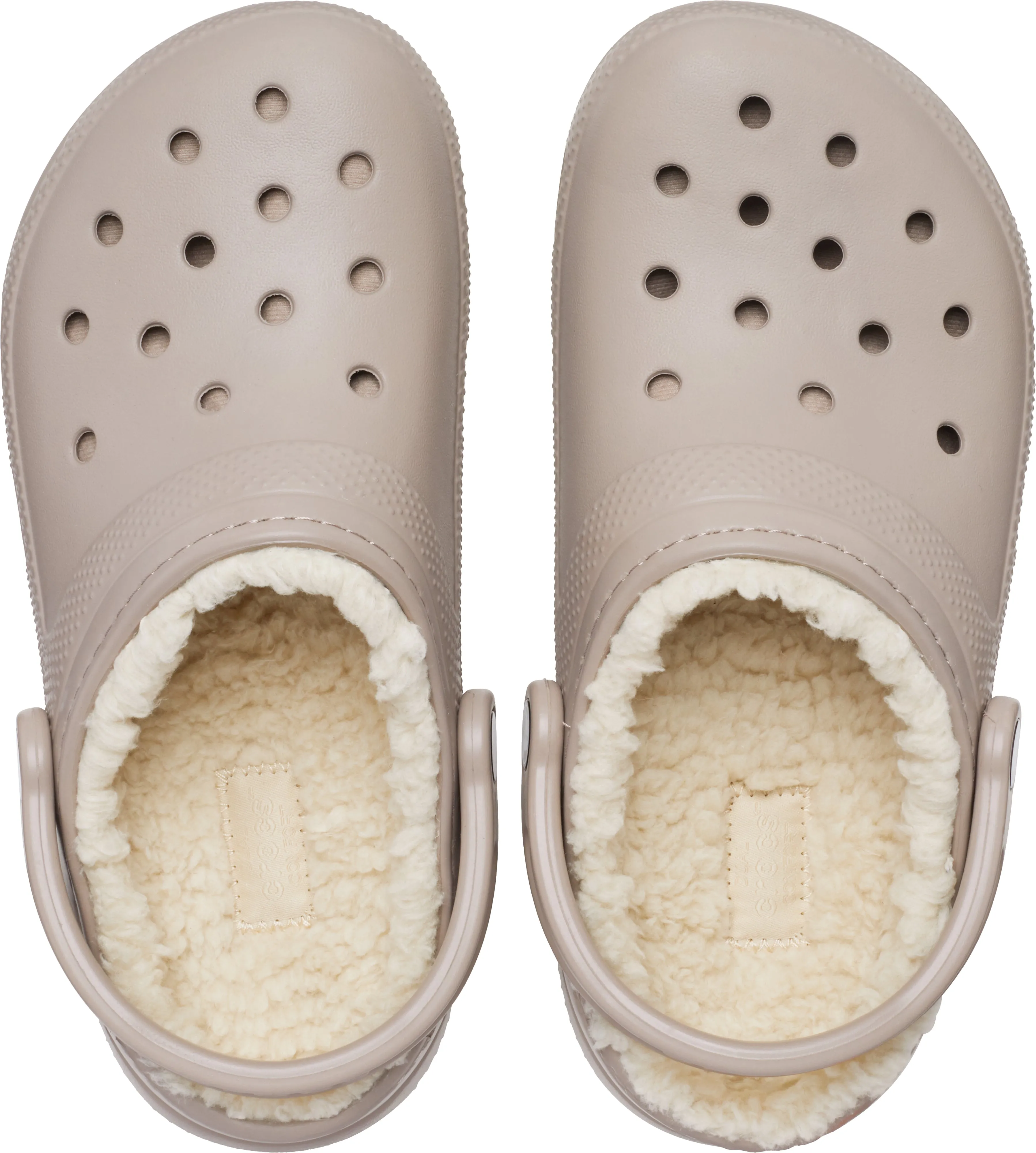 Crocs Adults Unisex Classic Lined Clogs In Mushroom/Bone