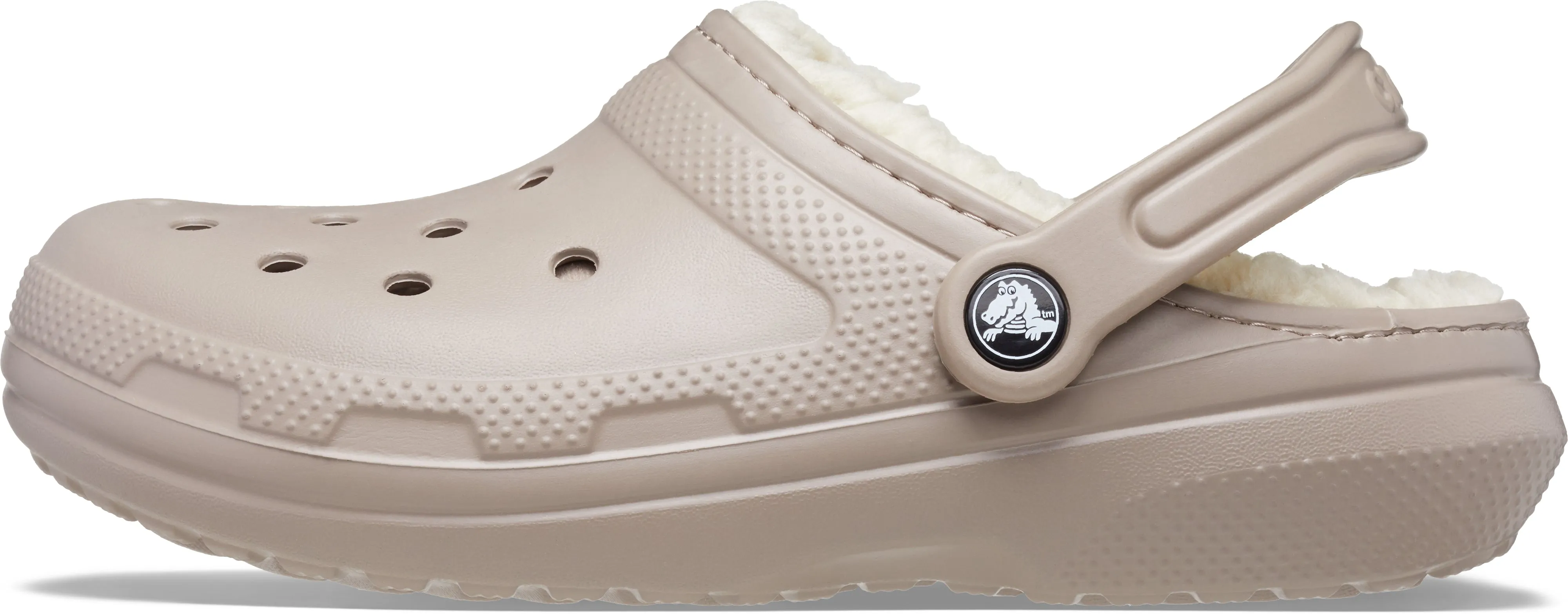 Crocs Adults Unisex Classic Lined Clogs In Mushroom/Bone
