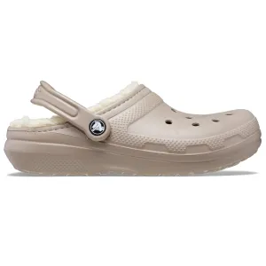 Crocs Adults Unisex Classic Lined Clogs In Mushroom/Bone