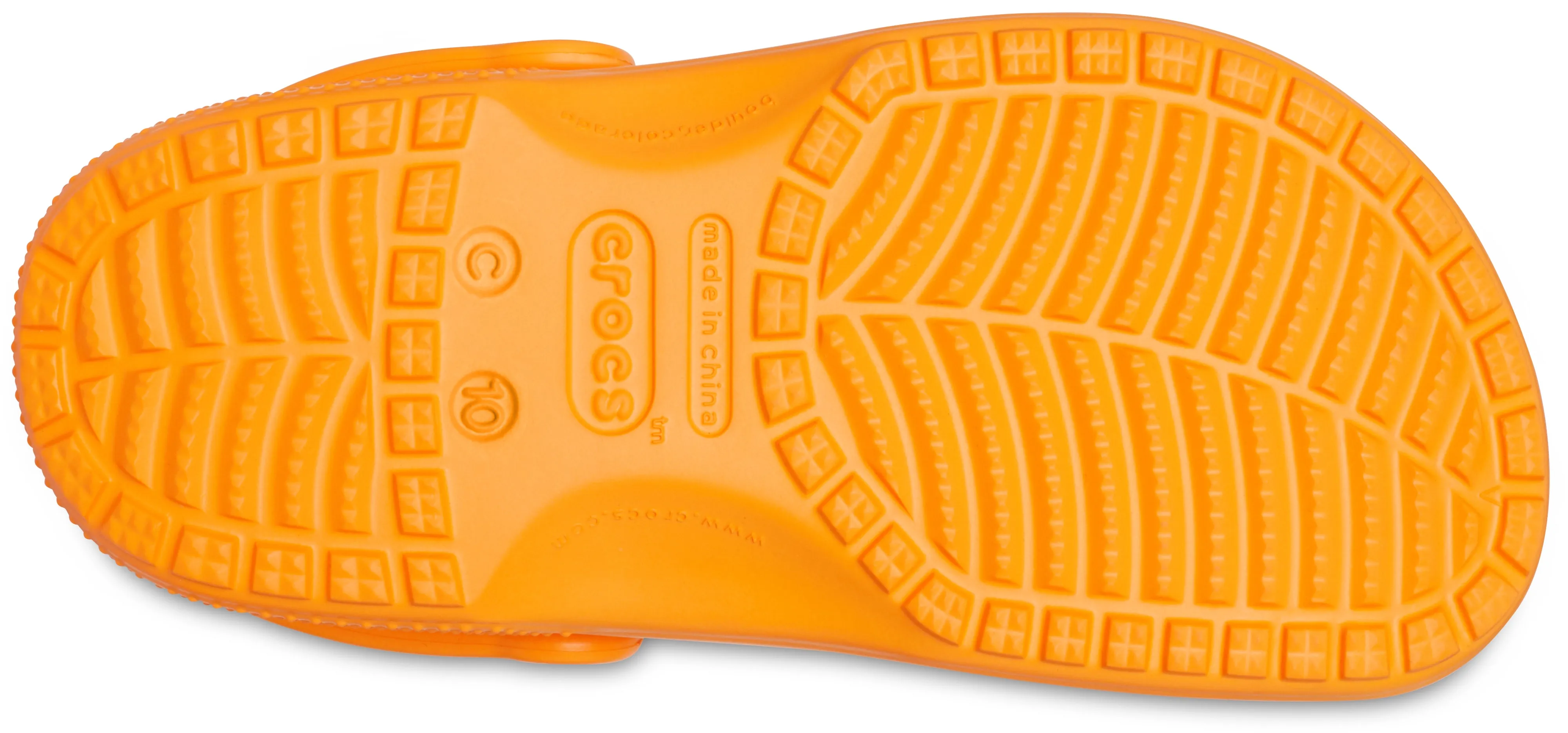 Crocs Kids Classic Clogs In Orange Zing