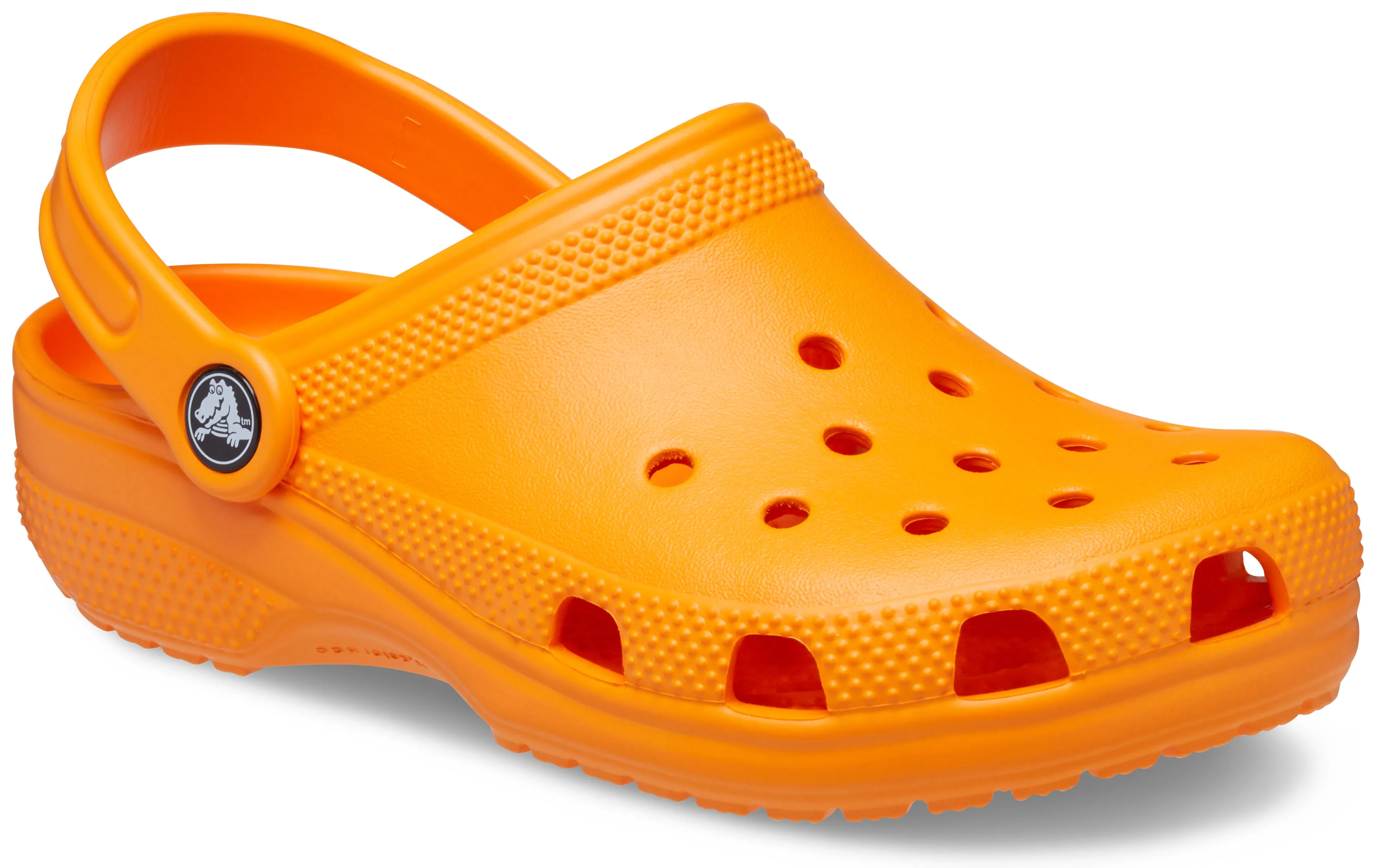 Crocs Kids Classic Clogs In Orange Zing