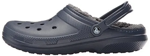 Crocs Unisex Classic Lined Clogs, Navy/Charcoal, 42/43 EU