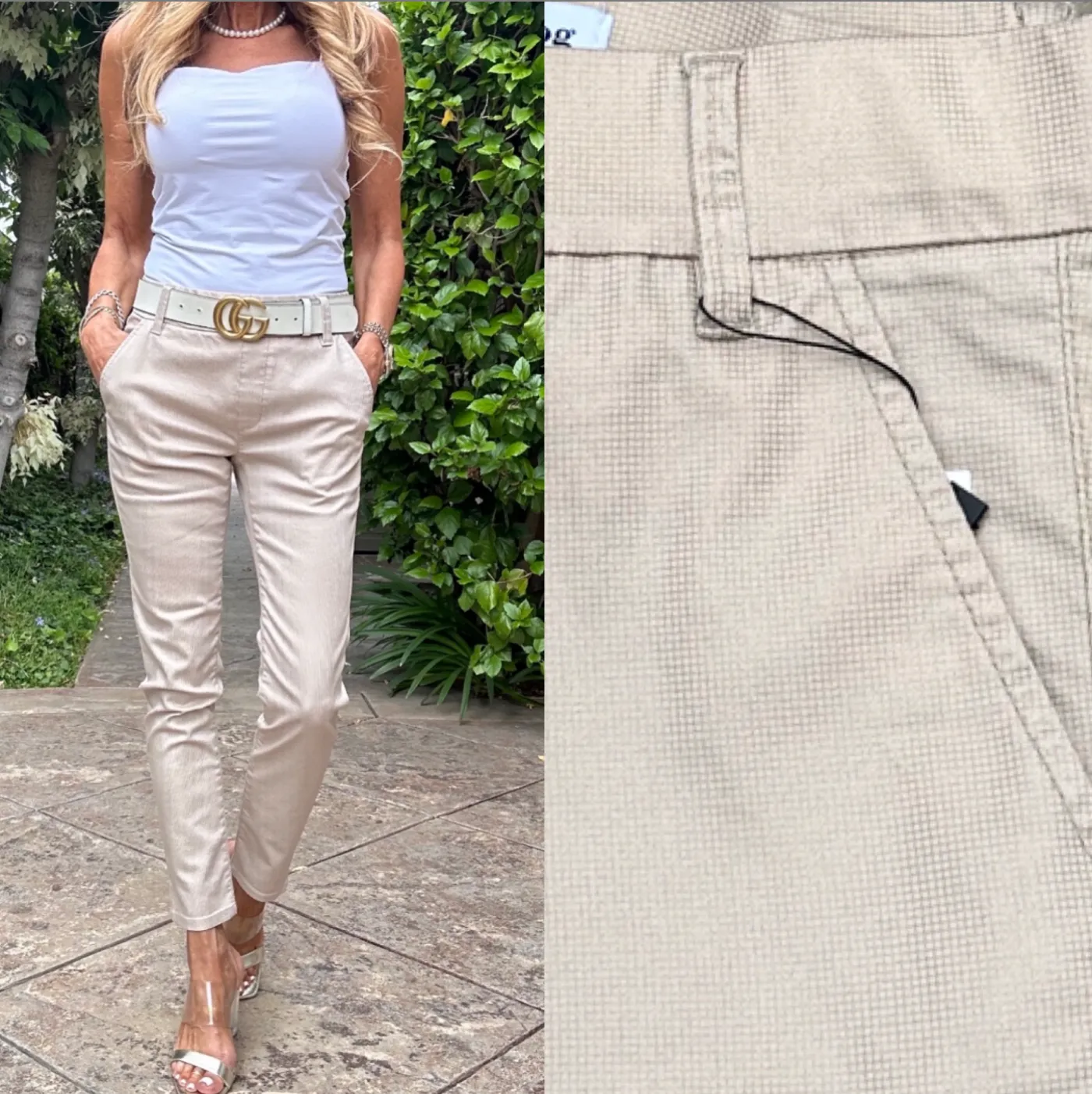 Dafna Beige Check
