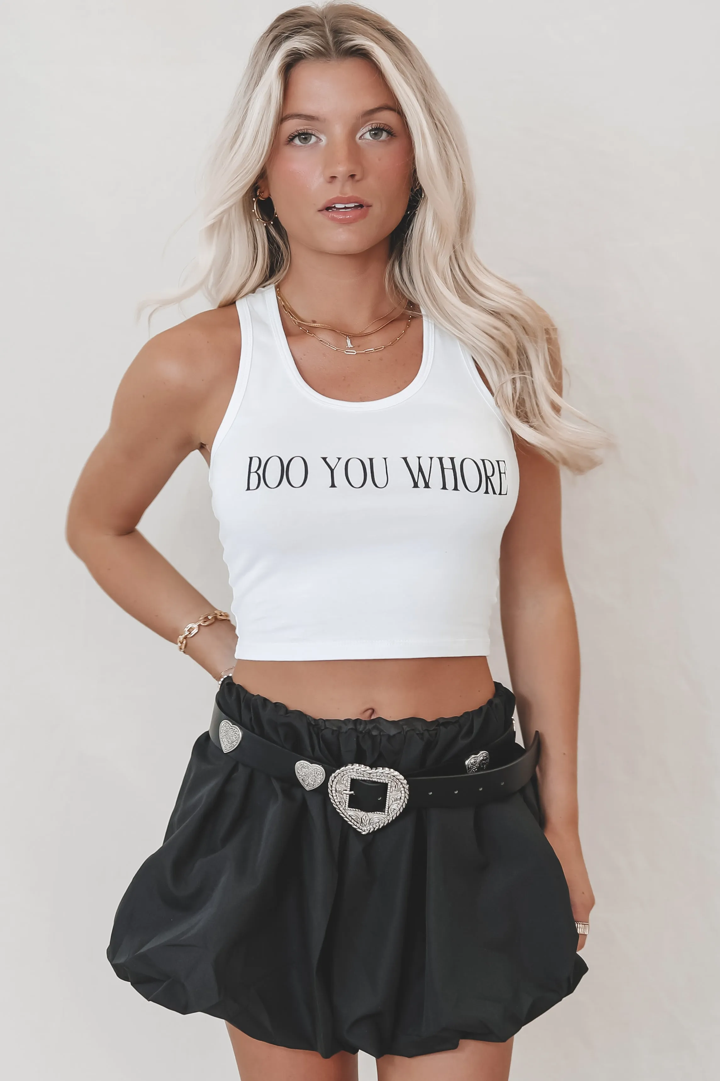 DEAL Boo You Whore Mean Girls Halloween Graphic Tank