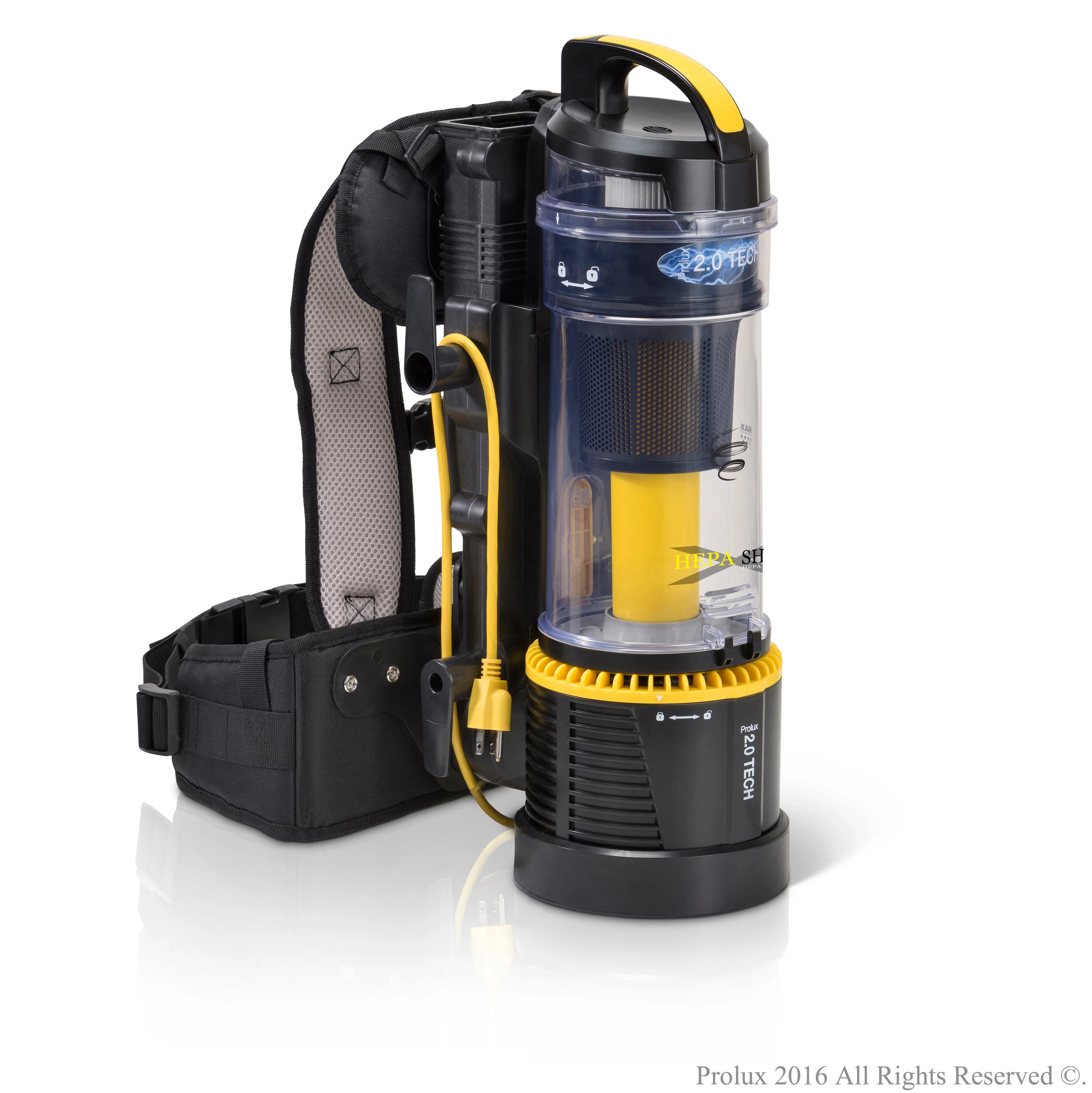 Demo Model Prolux 2.0 Commercial Bagless Backpack Vacuum with Power Nozzle