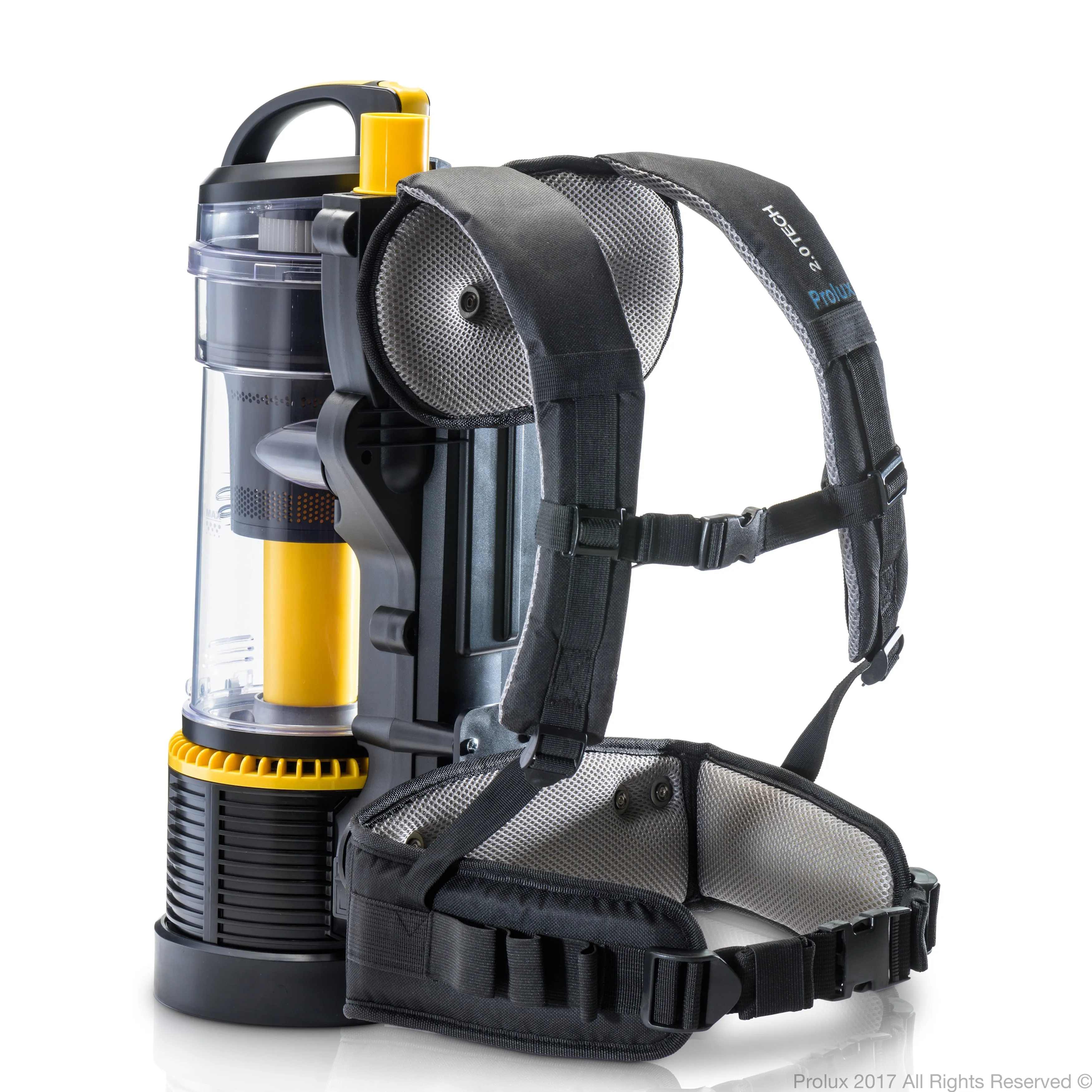 Demo Model Prolux 2.0 Commercial Bagless Backpack Vacuum with Power Nozzle