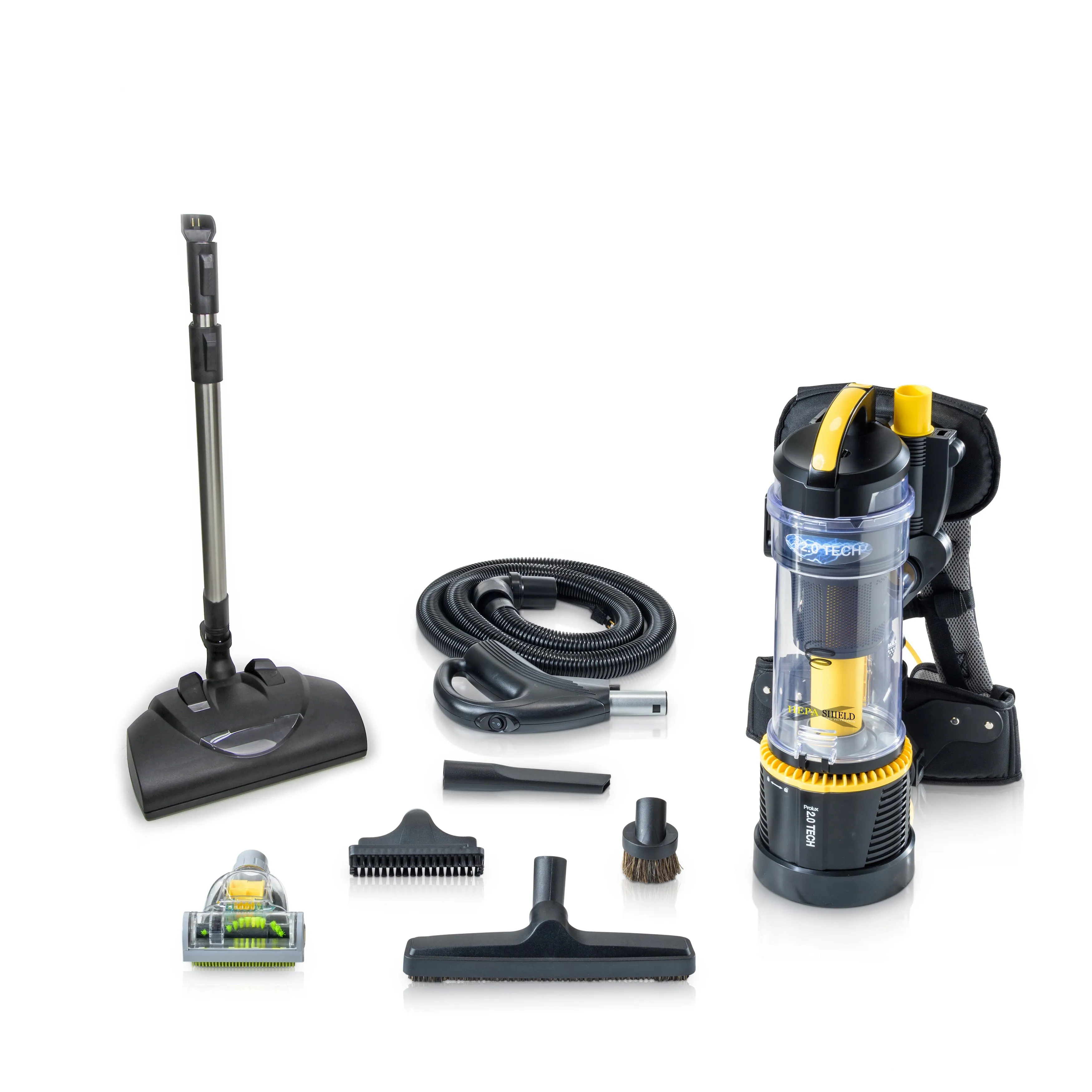 Demo Model Prolux 2.0 Commercial Bagless Backpack Vacuum with Power Nozzle
