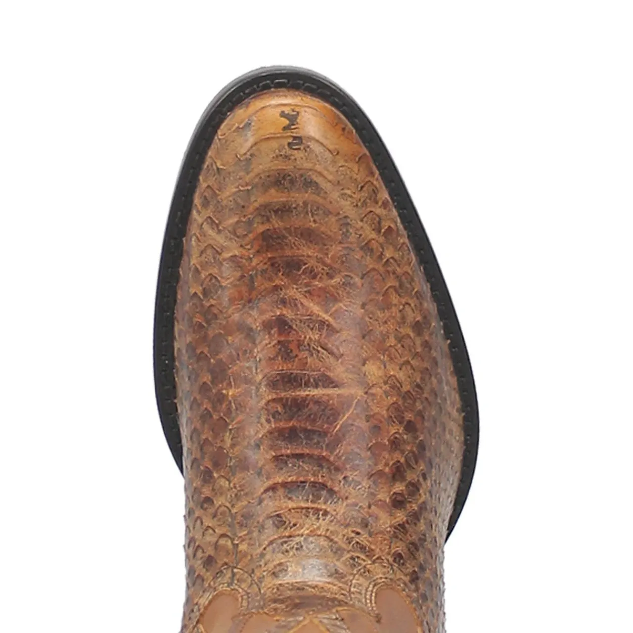 Dingo Men's Ace High Tan Snake Print J-Toe Western Boots