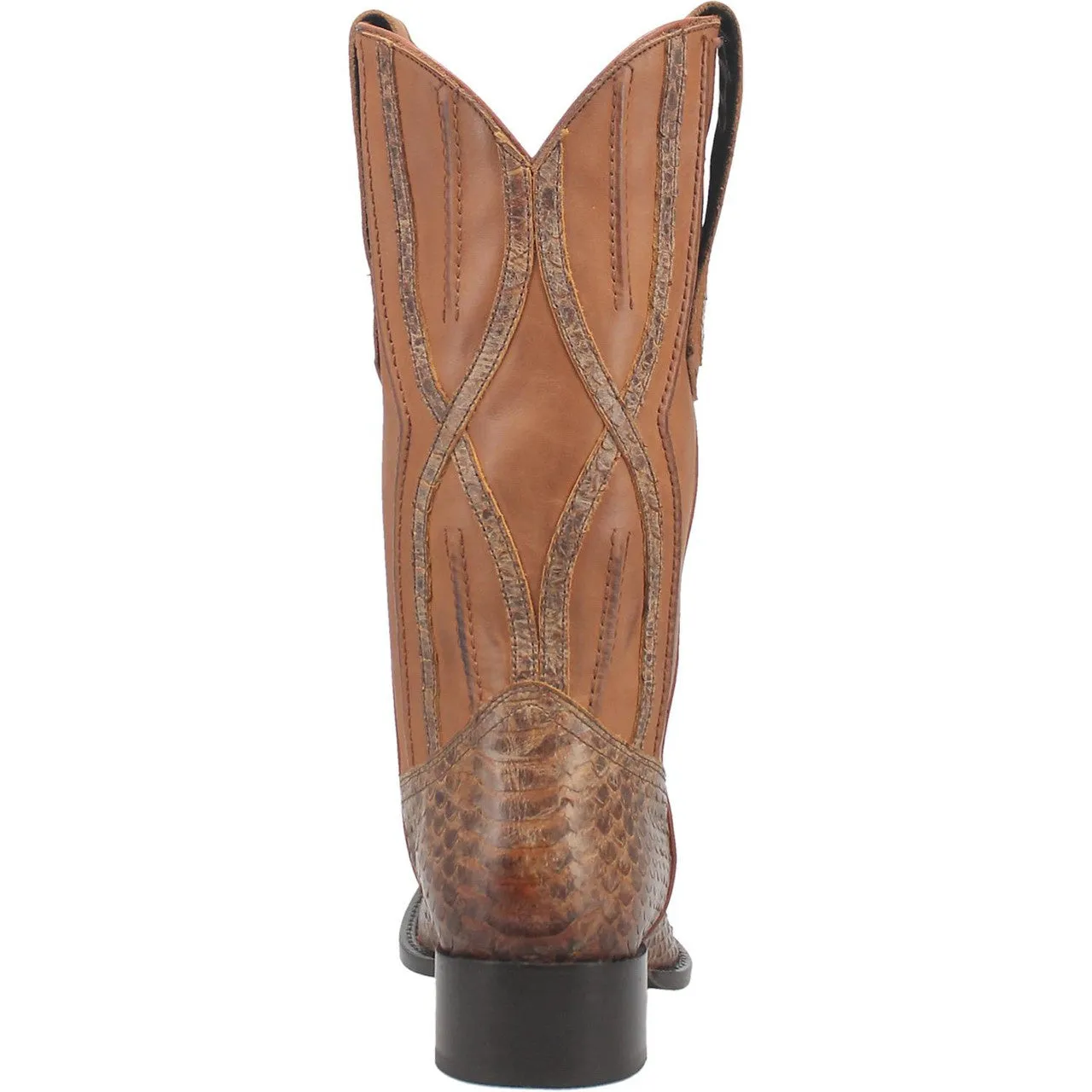 Dingo Men's Ace High Tan Snake Print J-Toe Western Boots