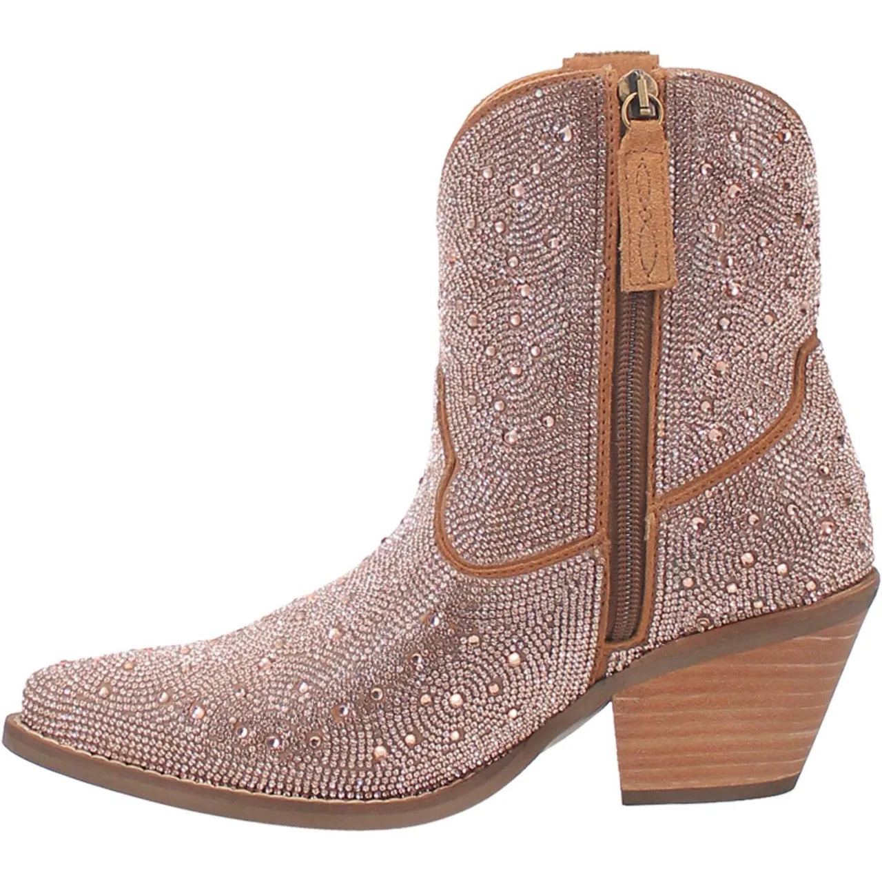 Dingo Women's Boot - Rhinestone Cowgirl (Rose Gold) - DI577-ROSE GOLD