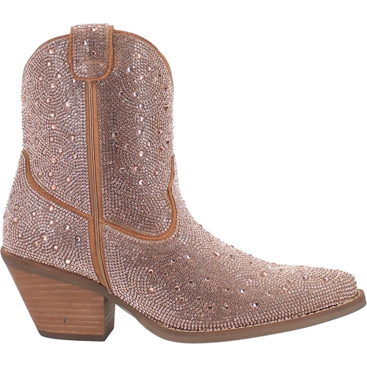Dingo Women's Boot - Rhinestone Cowgirl (Rose Gold) - DI577-ROSE GOLD