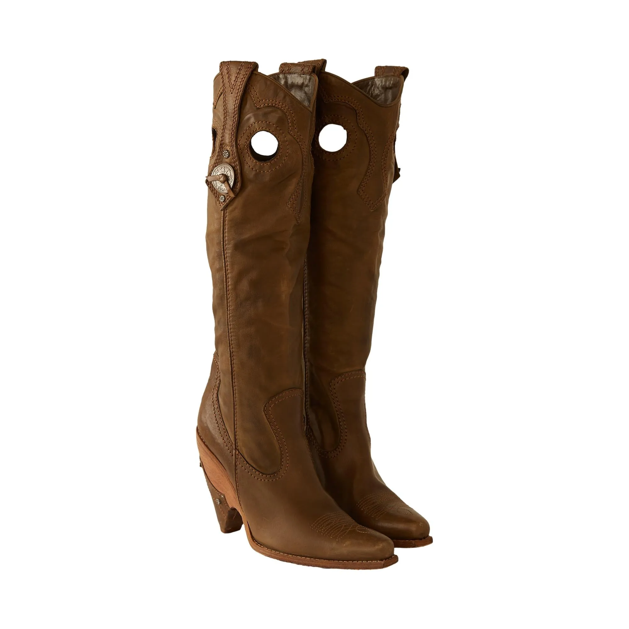Dior Brown Western Boots