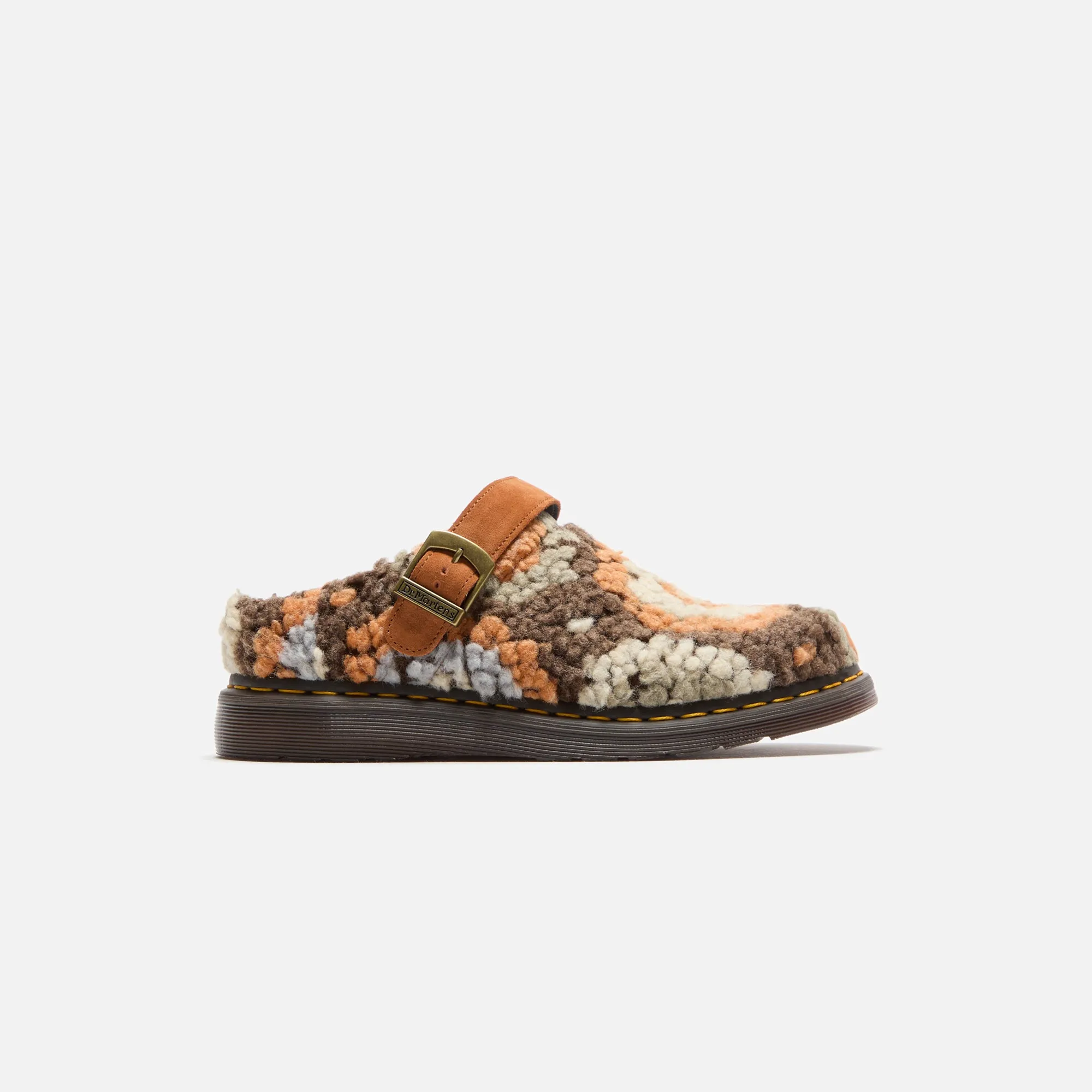 Dr. Martens Isham Mules - Tan Mix Crochet Wool