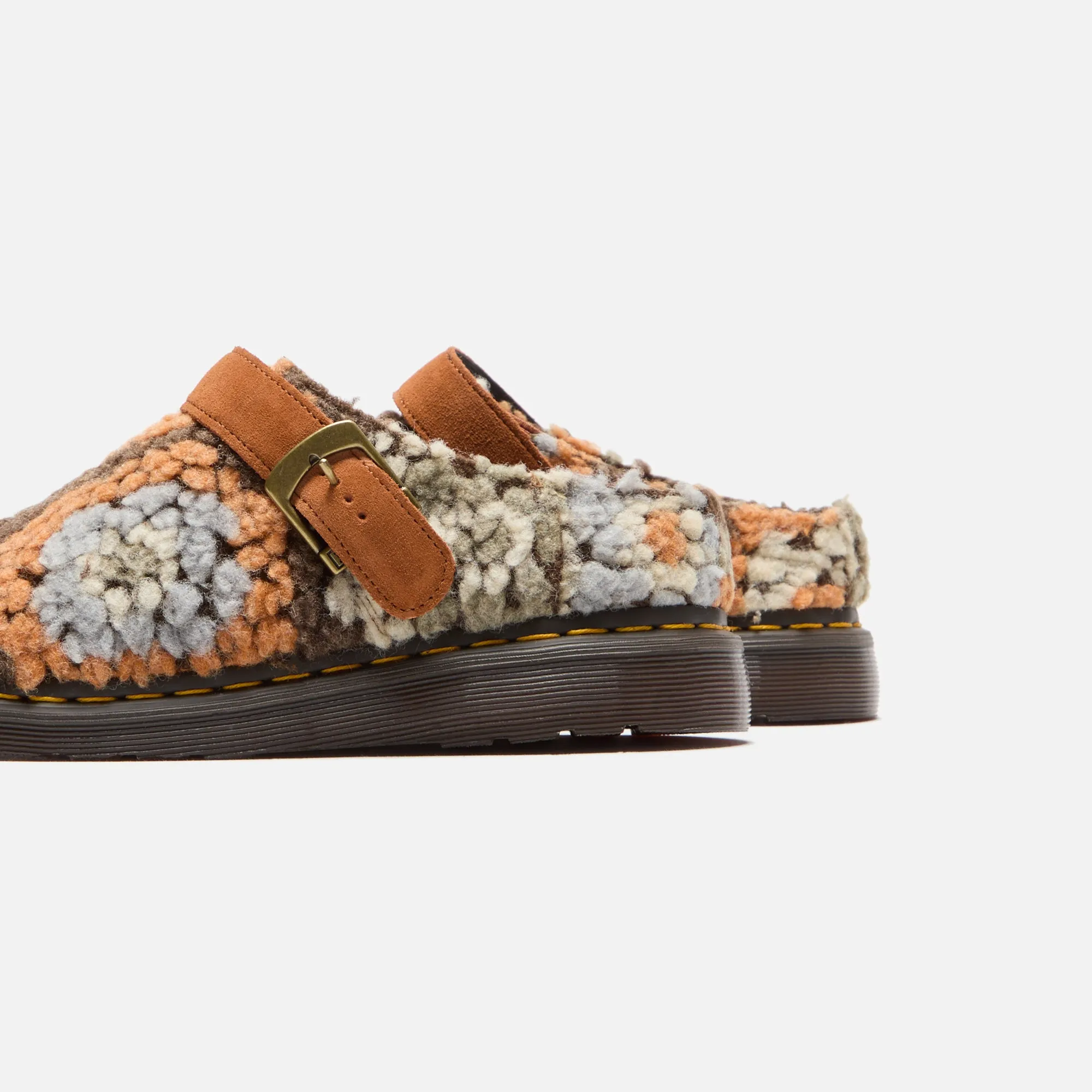 Dr. Martens Isham Mules - Tan Mix Crochet Wool