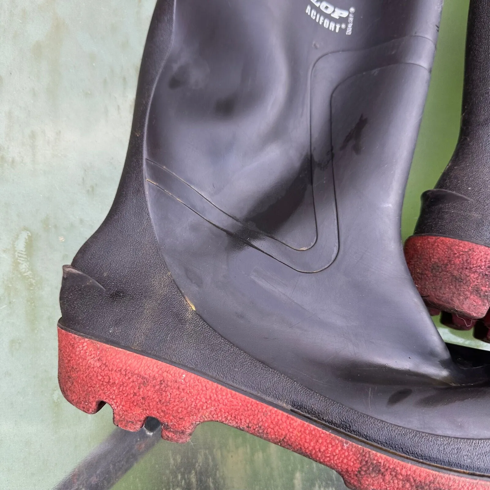 Dunlop Acifort Safety Rubber Wellies Boots - Size UK 9.5 - EU 44