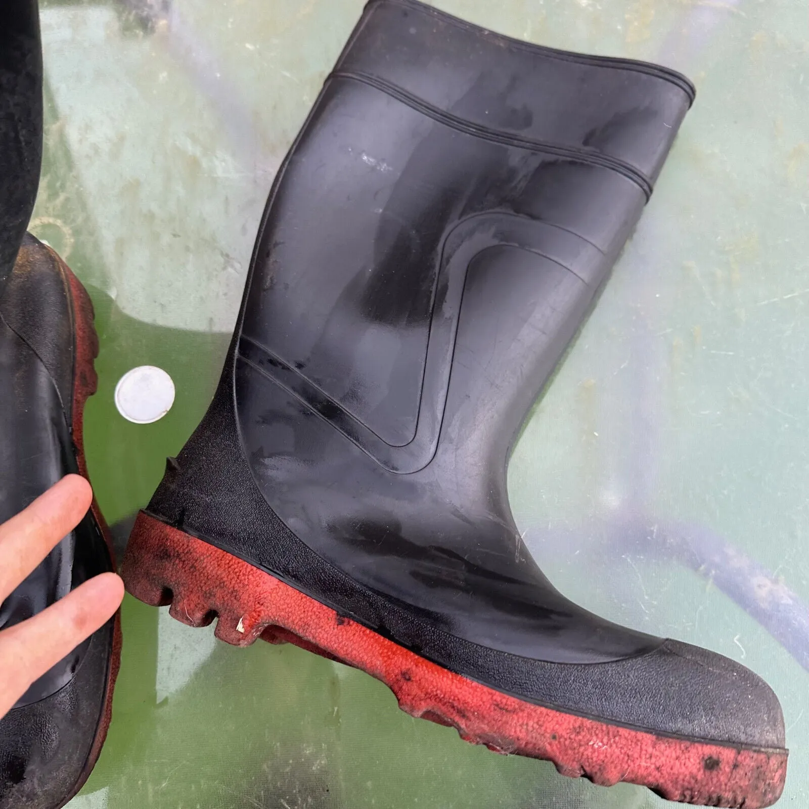 Dunlop Acifort Safety Rubber Wellies Boots - Size UK 9.5 - EU 44