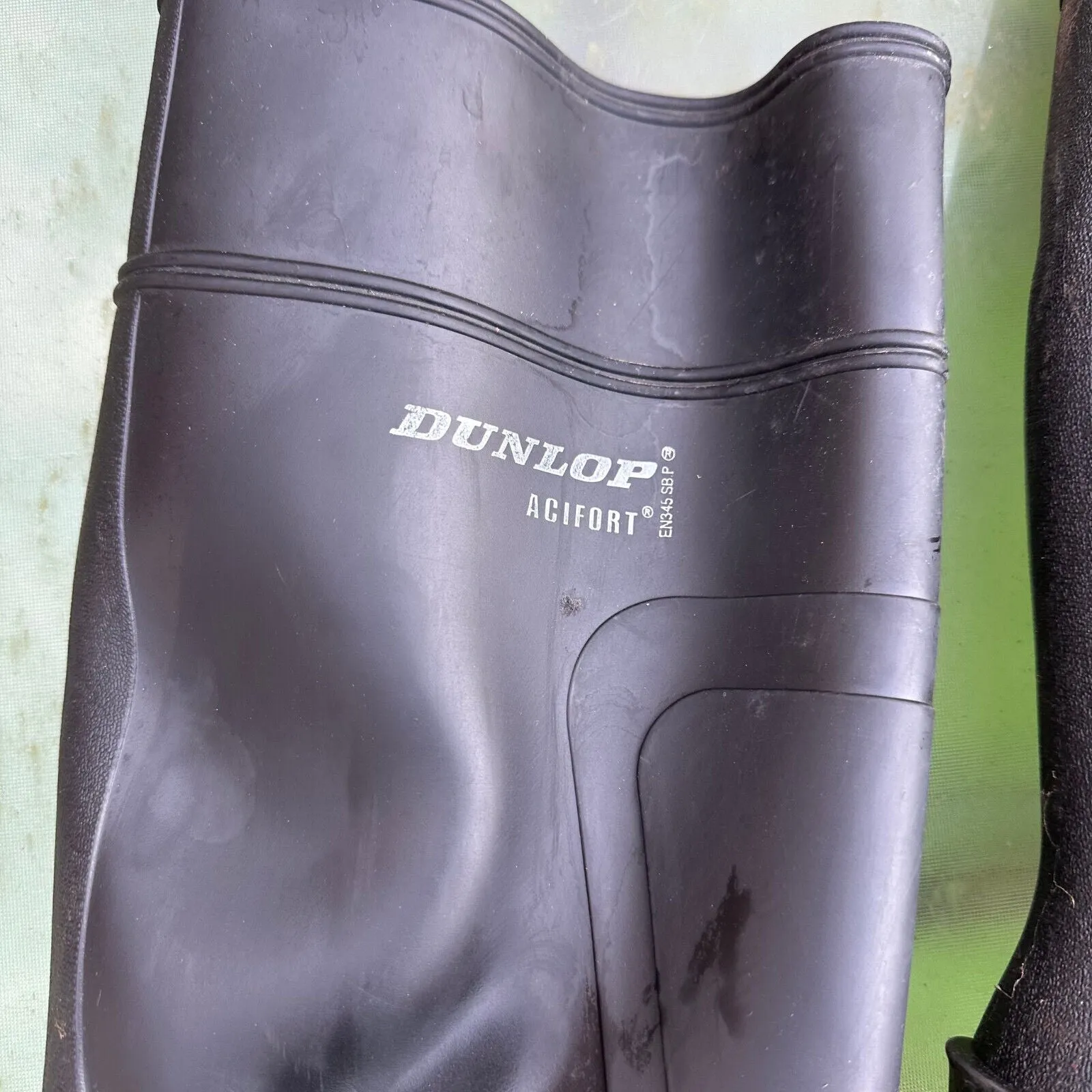 Dunlop Acifort Safety Rubber Wellies Boots - Size UK 9.5 - EU 44
