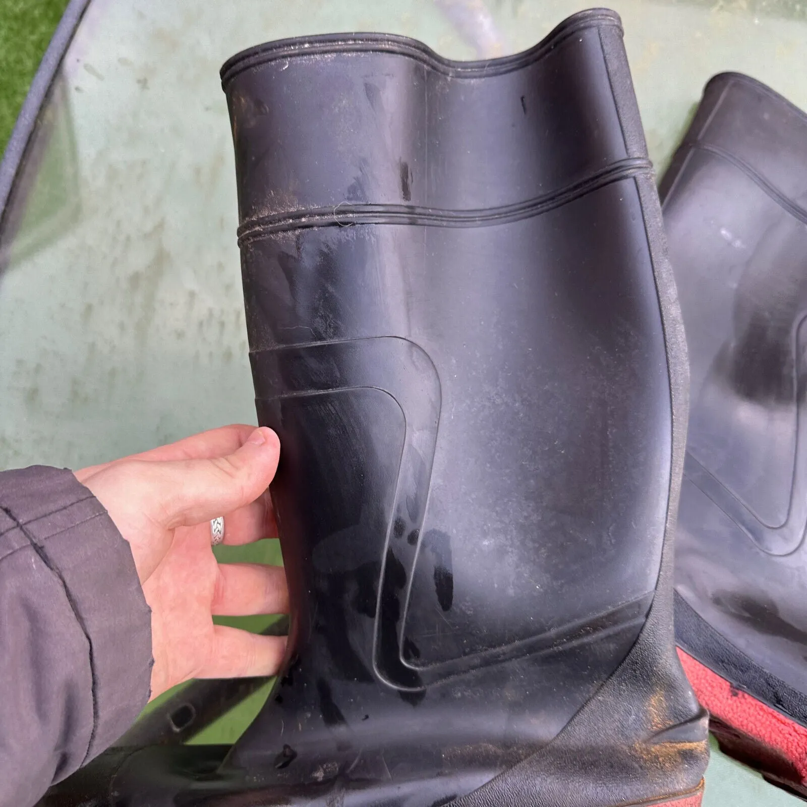 Dunlop Acifort Safety Rubber Wellies Boots - Size UK 9.5 - EU 44