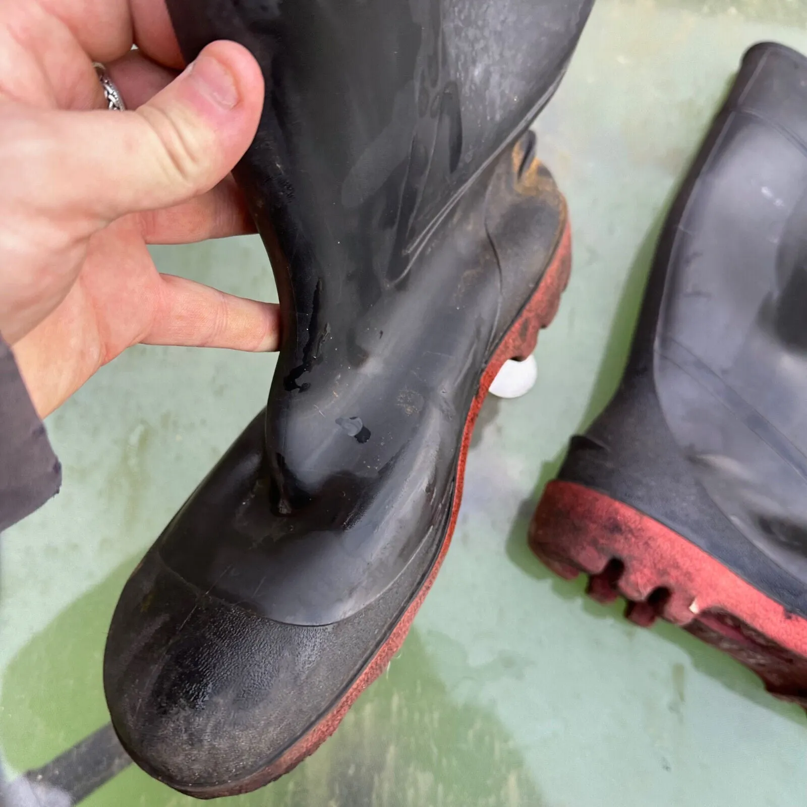 Dunlop Acifort Safety Rubber Wellies Boots - Size UK 9.5 - EU 44