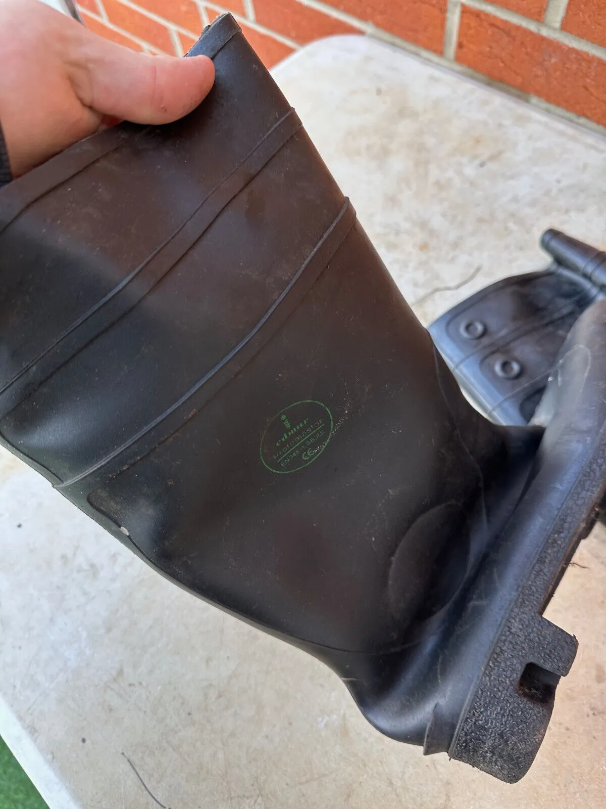 Edmar Safety Rubber Wellies Wellington Boots - Size UK 12 - EU 47
