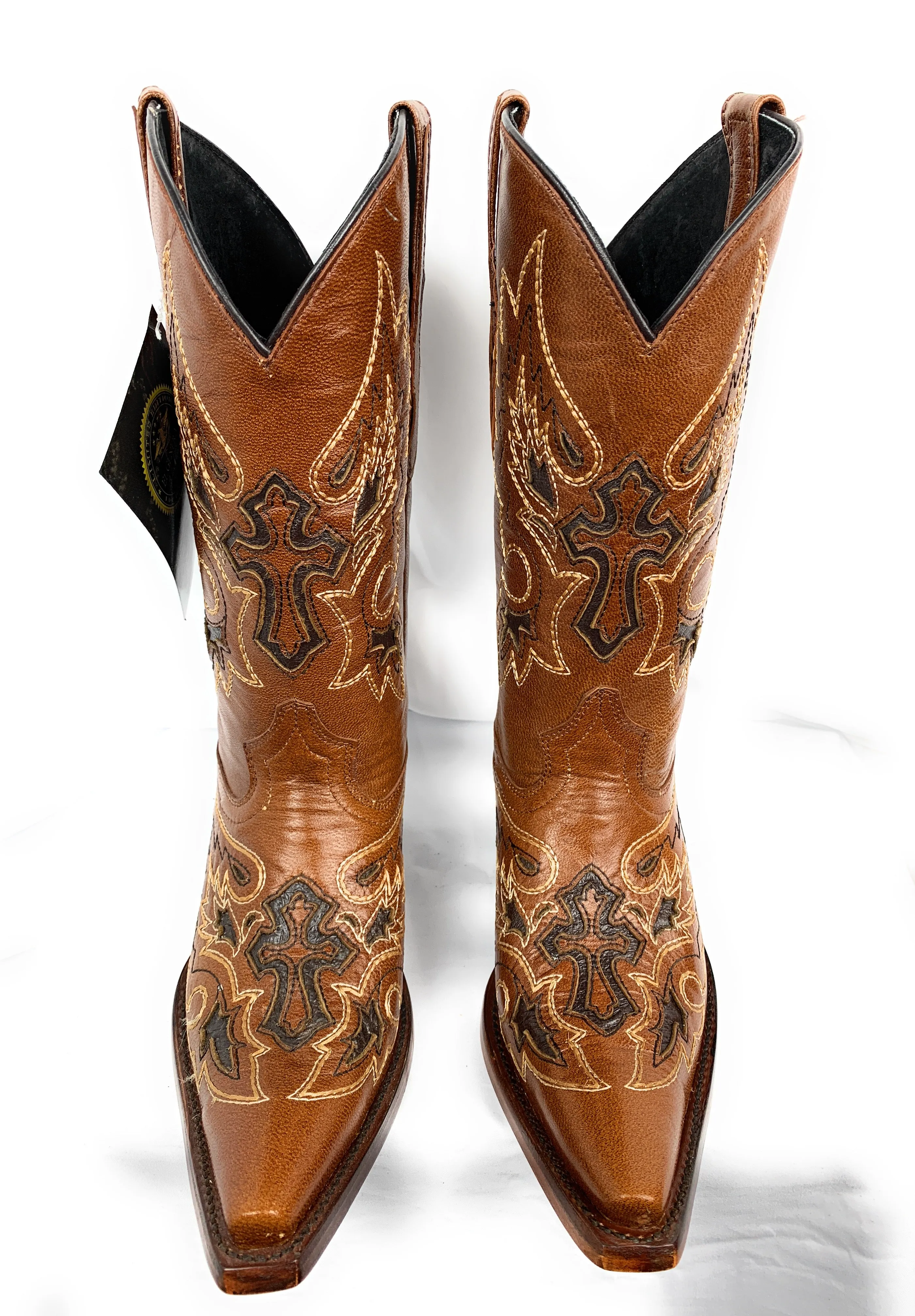 EL GENERAL Ladies Cowgirl Boot Honey 40643