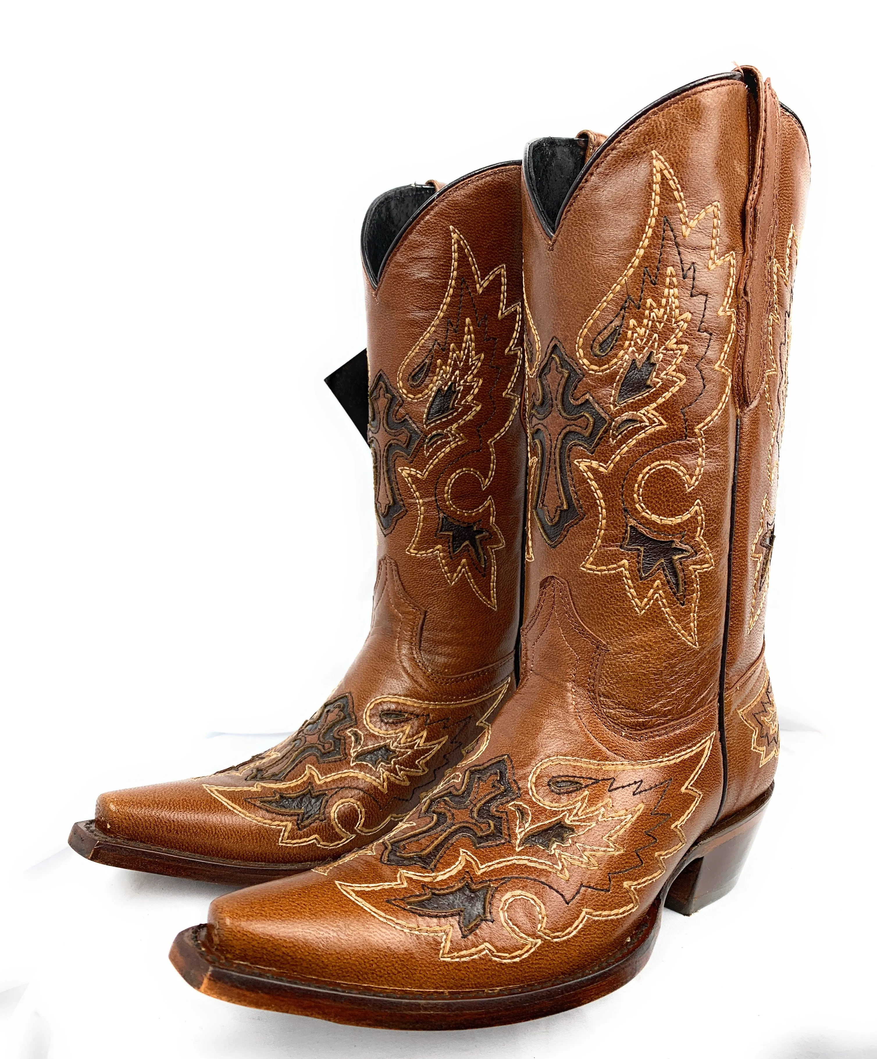EL GENERAL Ladies Cowgirl Boot Honey 40643