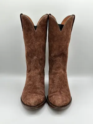 Falconhead Lucchese Full Sueded Hippo Cowboy Boots size 9.5 E