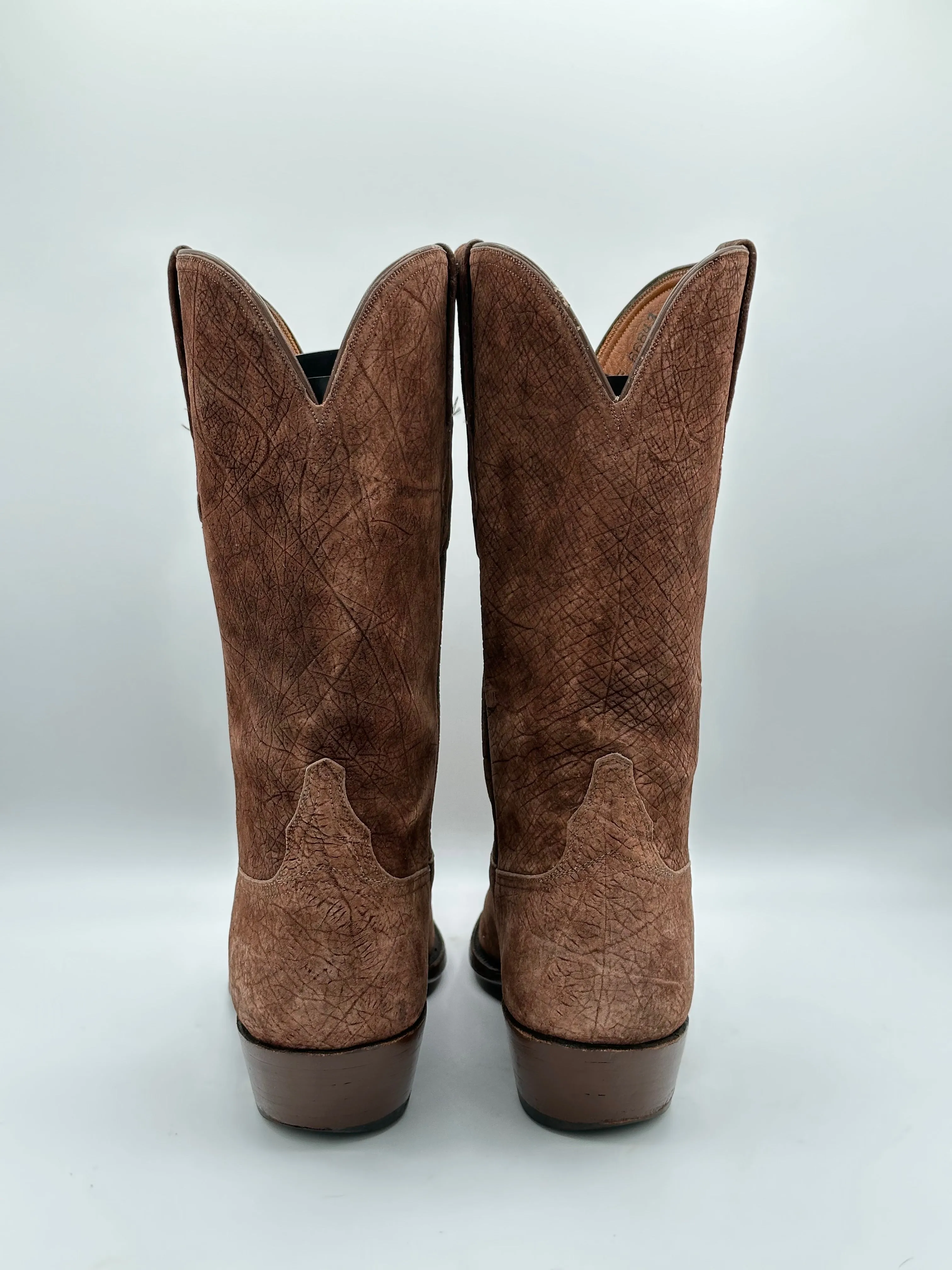 Falconhead Lucchese Full Sueded Hippo Cowboy Boots size 9.5 E