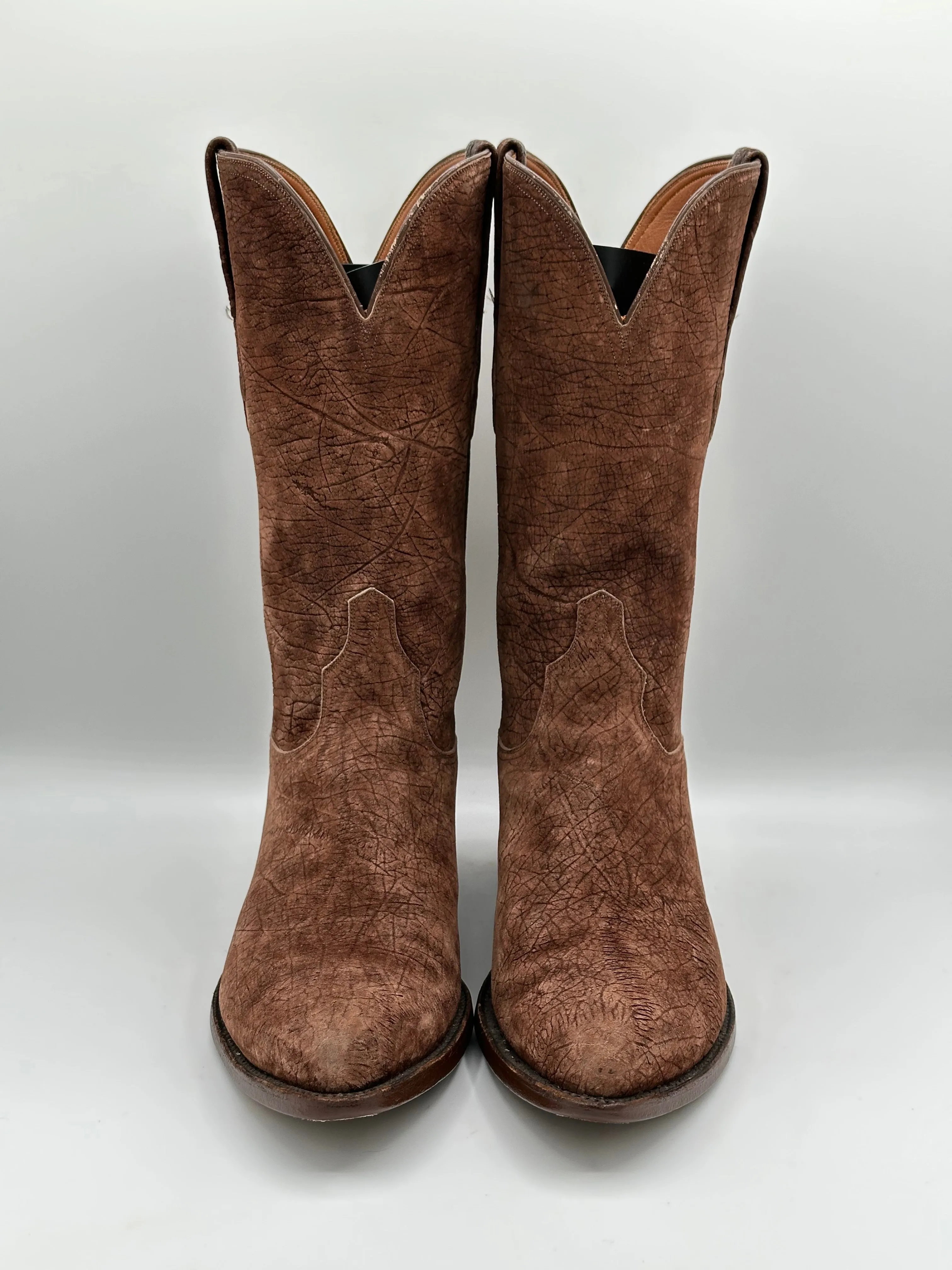 Falconhead Lucchese Full Sueded Hippo Cowboy Boots size 9.5 E
