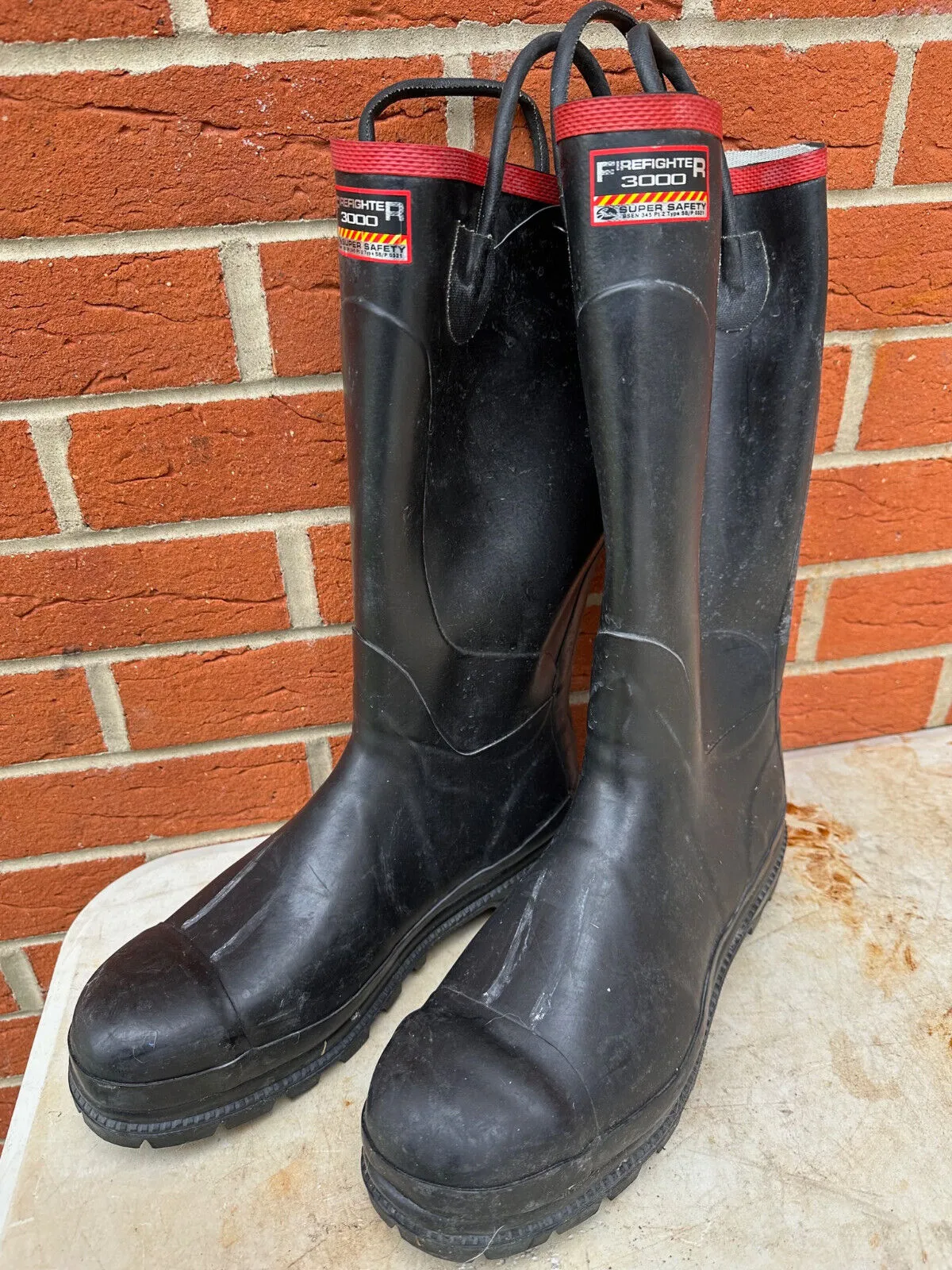 Firefighter 3000 Super Safety Wellies Work Boots Wellies - Size UK 11 - EU 45/46