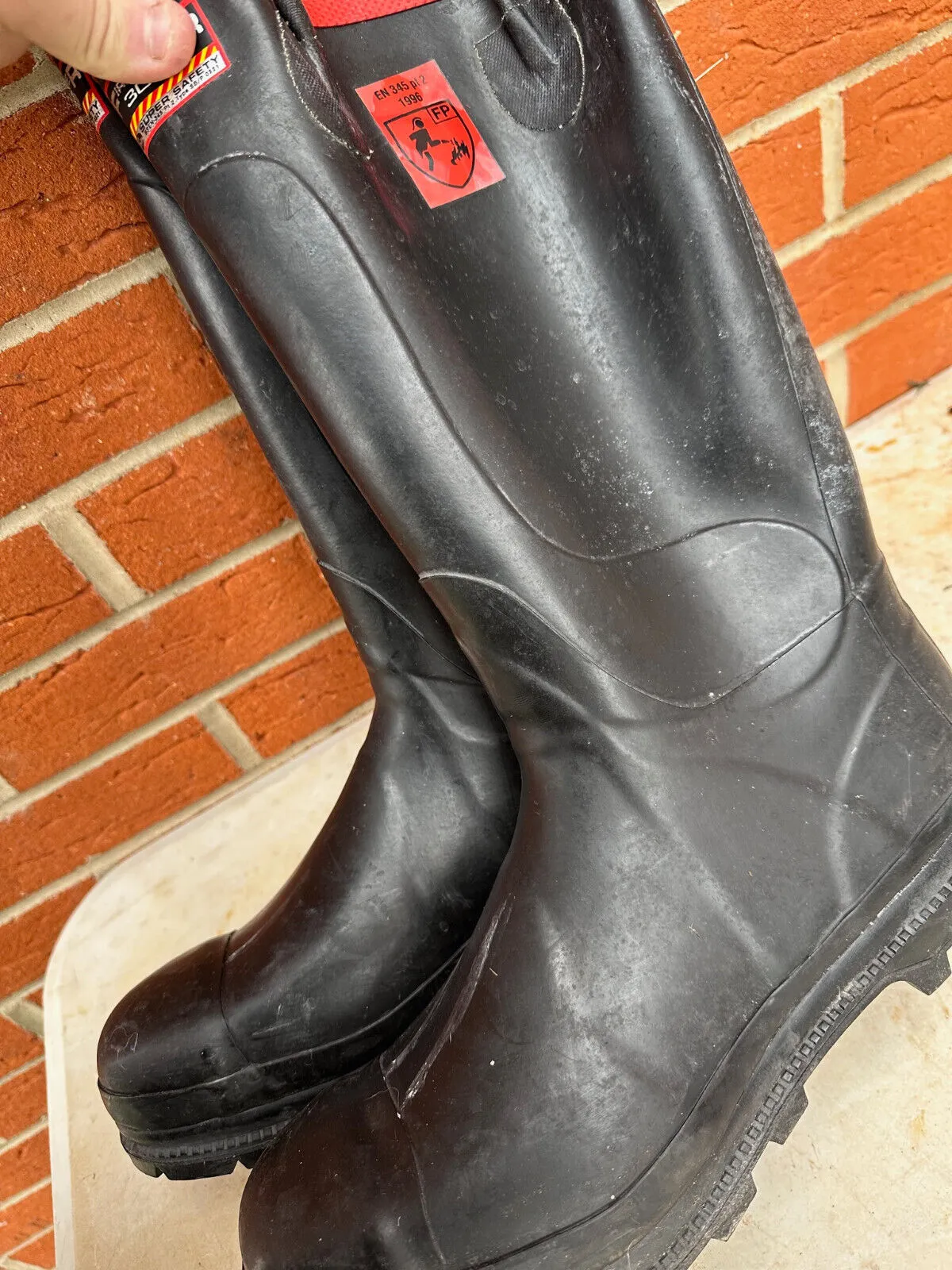 Firefighter 3000 Super Safety Wellies Work Boots Wellies - Size UK 11 - EU 45/46