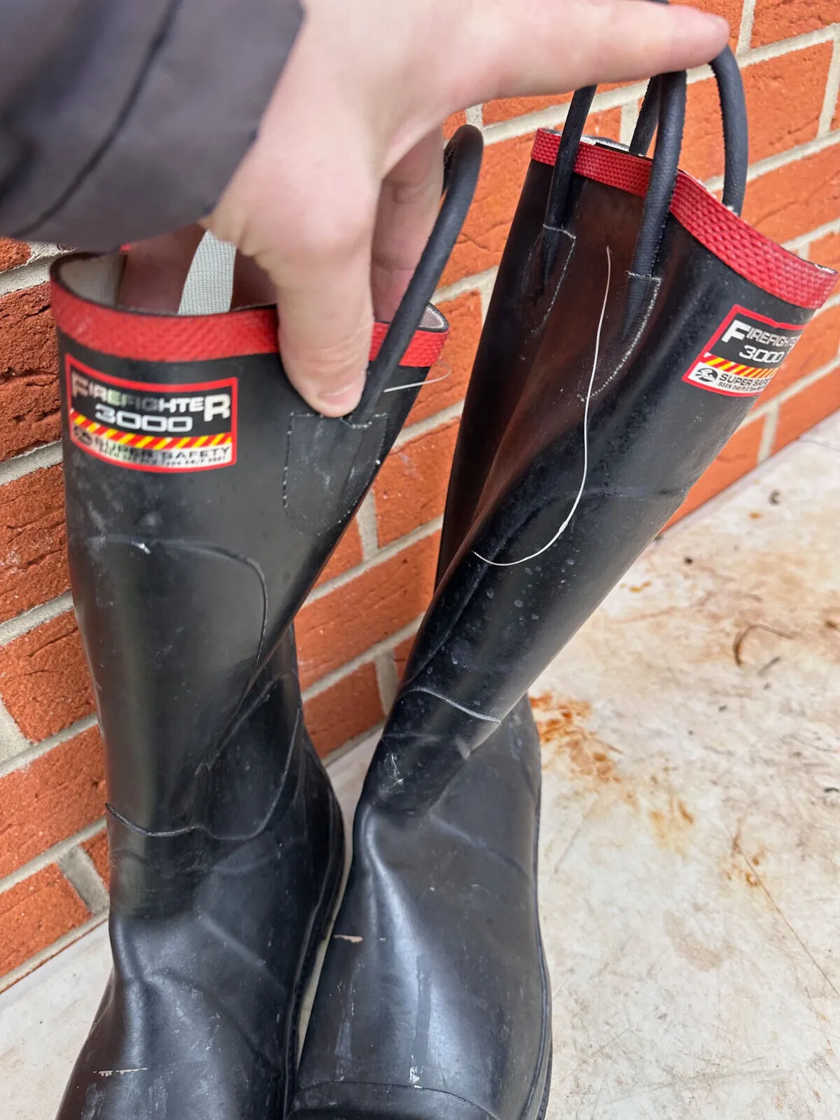 Firefighter 3000 Super Safety Wellies Work Boots Wellies - Size UK 11 - EU 45/46