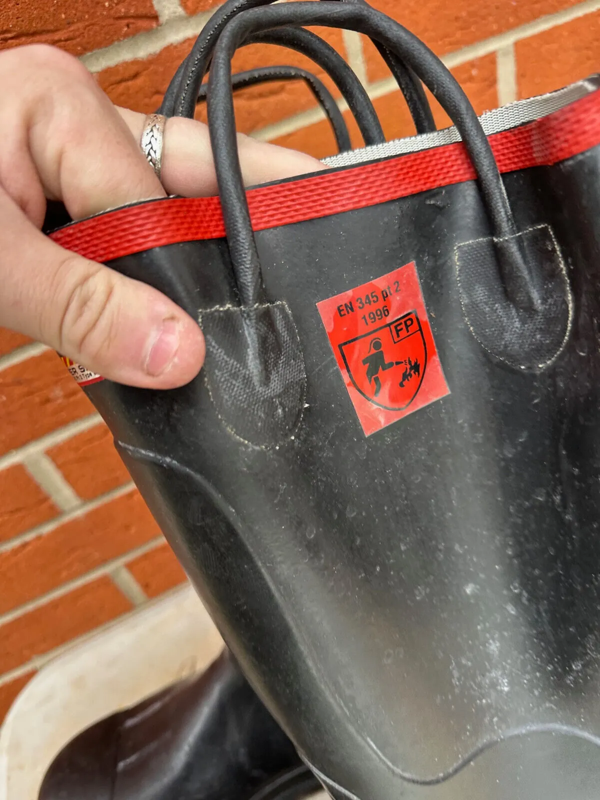 Firefighter 3000 Super Safety Wellies Work Boots Wellies - Size UK 11 - EU 45/46