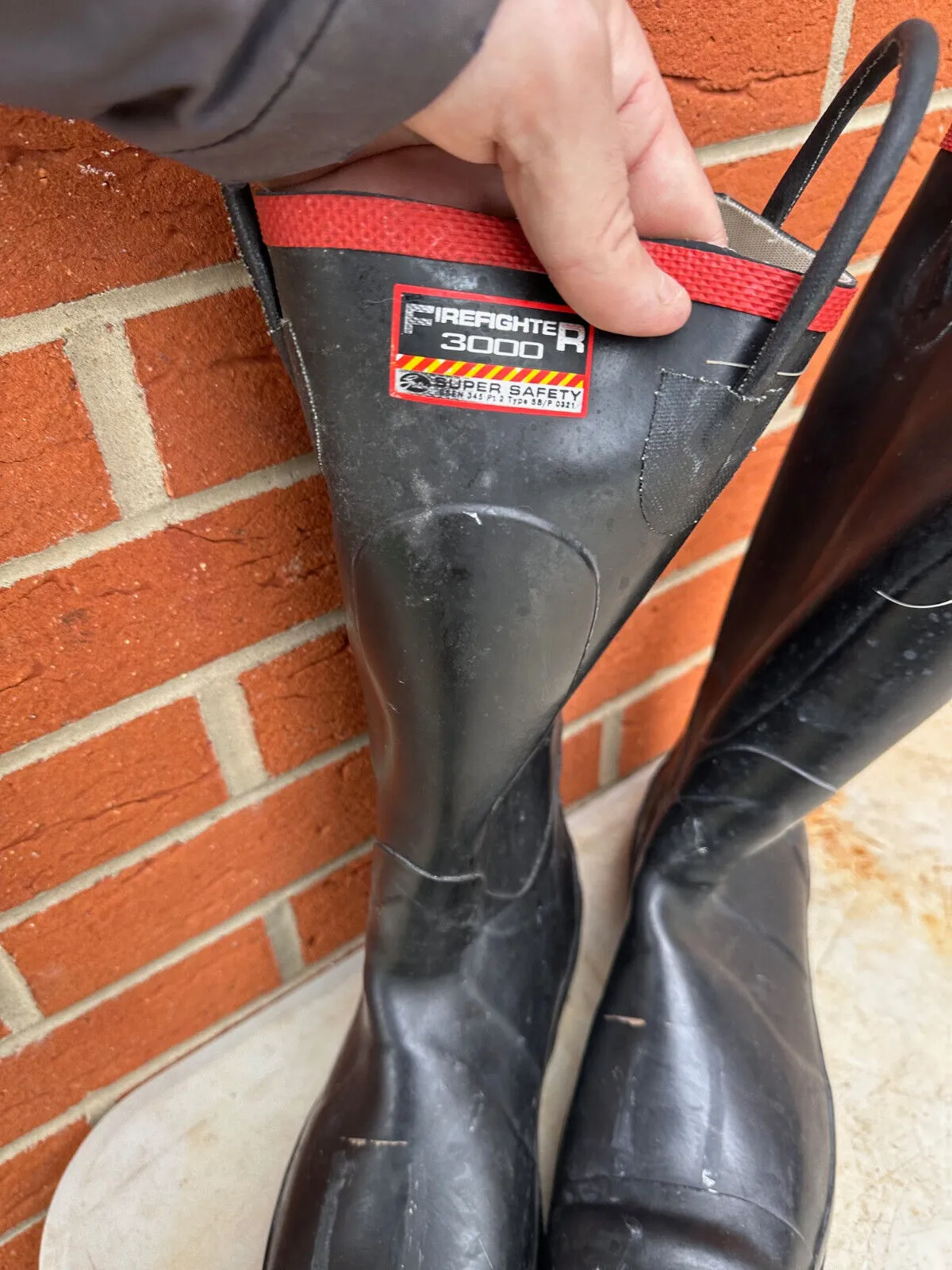 Firefighter 3000 Super Safety Wellies Work Boots Wellies - Size UK 11 - EU 45/46